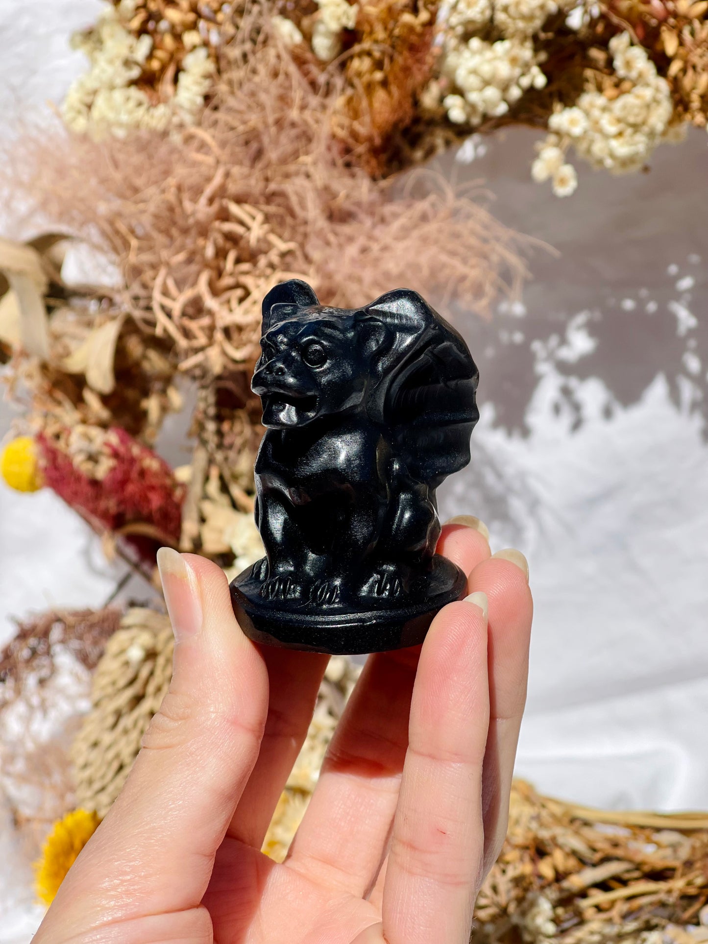 Black Obsidian Gargoyle