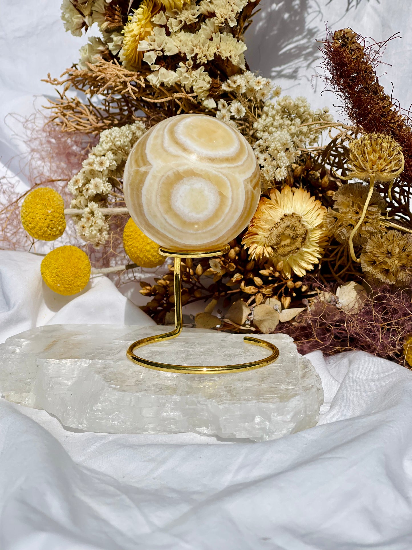 Yellow Calcite Sphere
