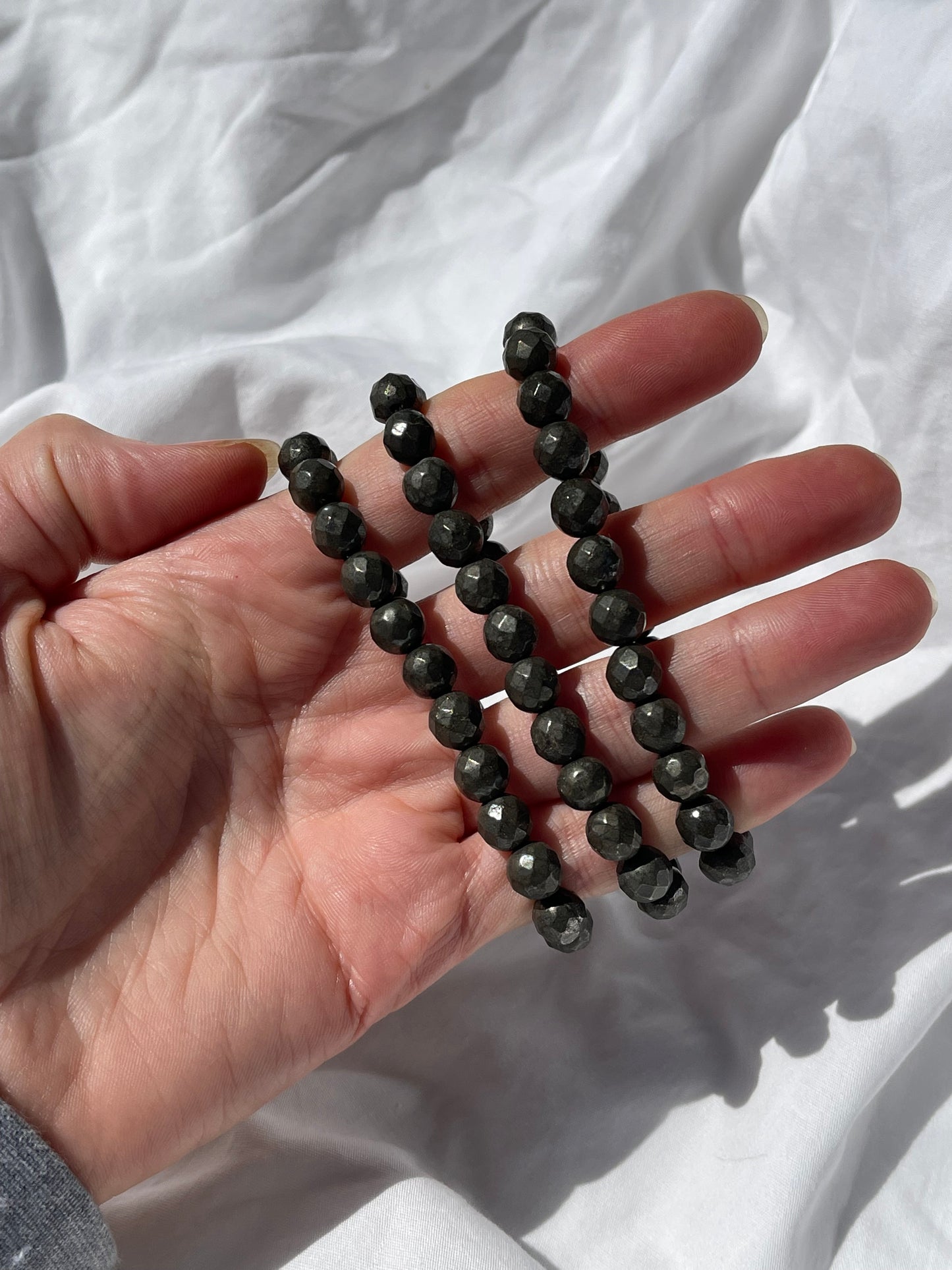 Pyrite Faceted Bracelet