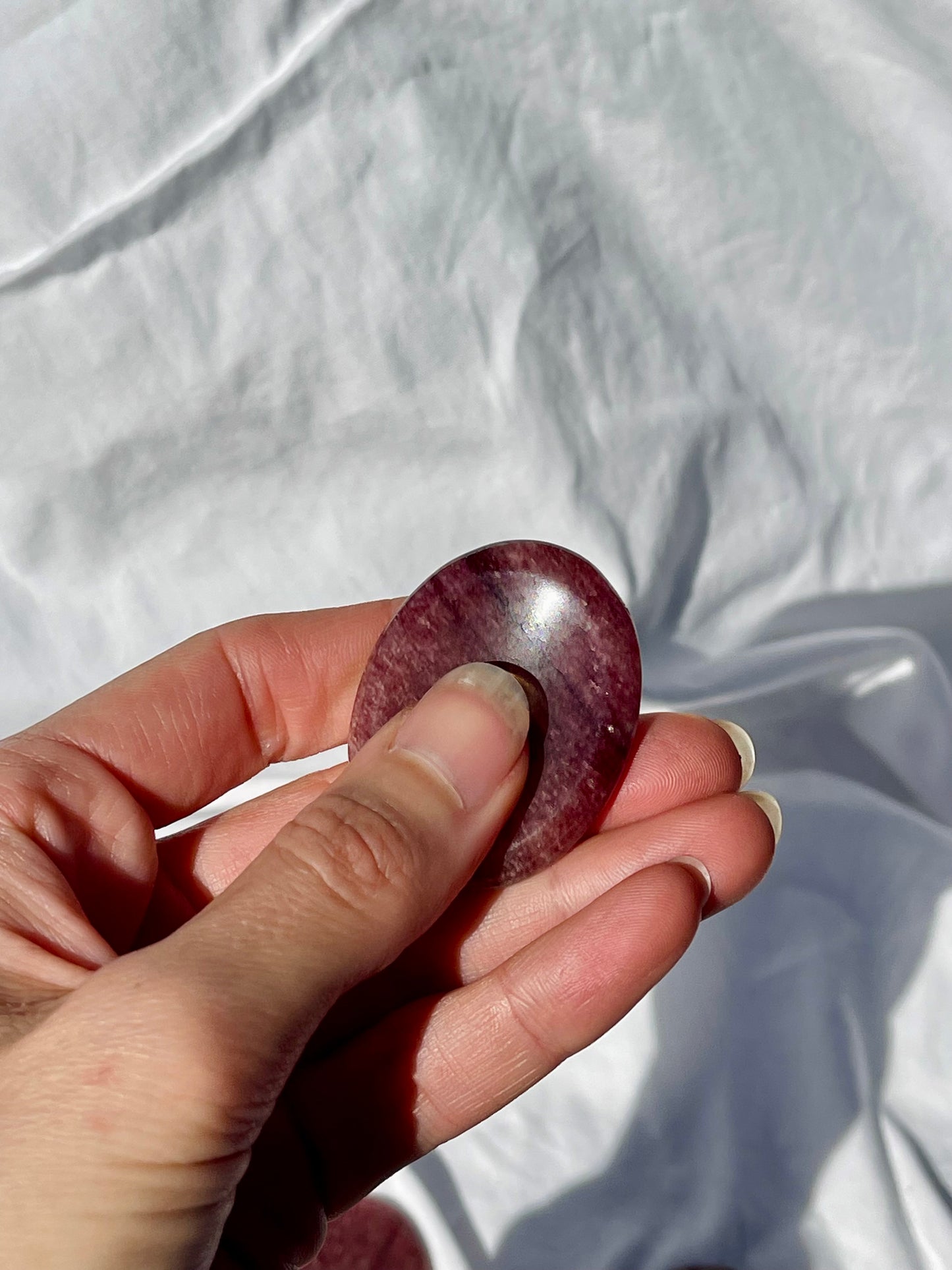 Strawberry Quartz Worry Stone