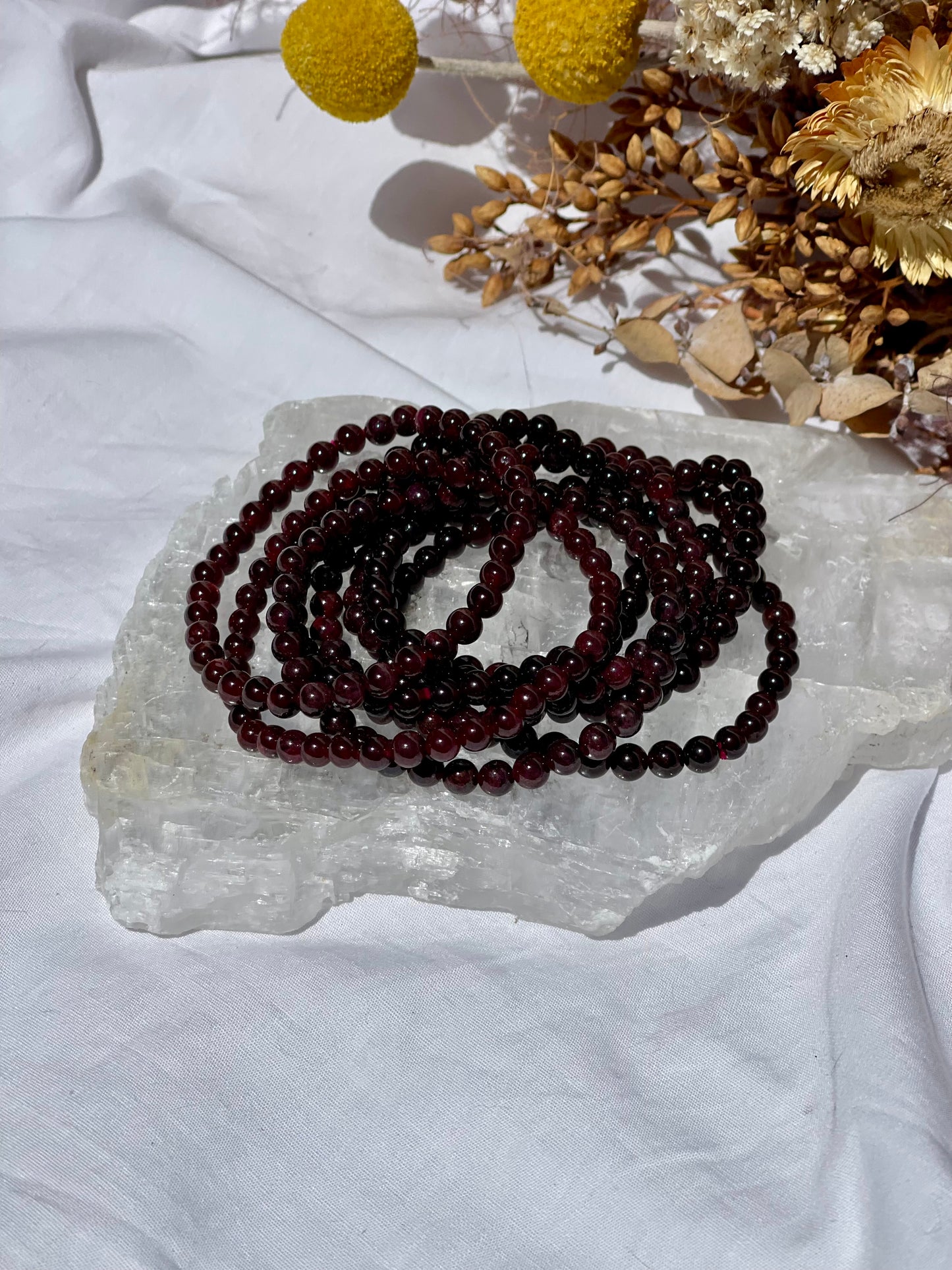 Garnet Bracelet | 5mm