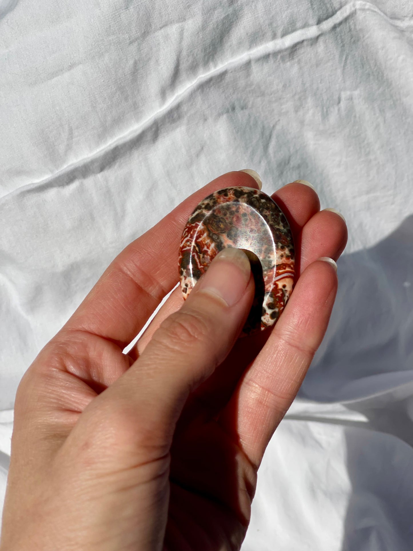 Leopard Skin Jasper Worry Stone