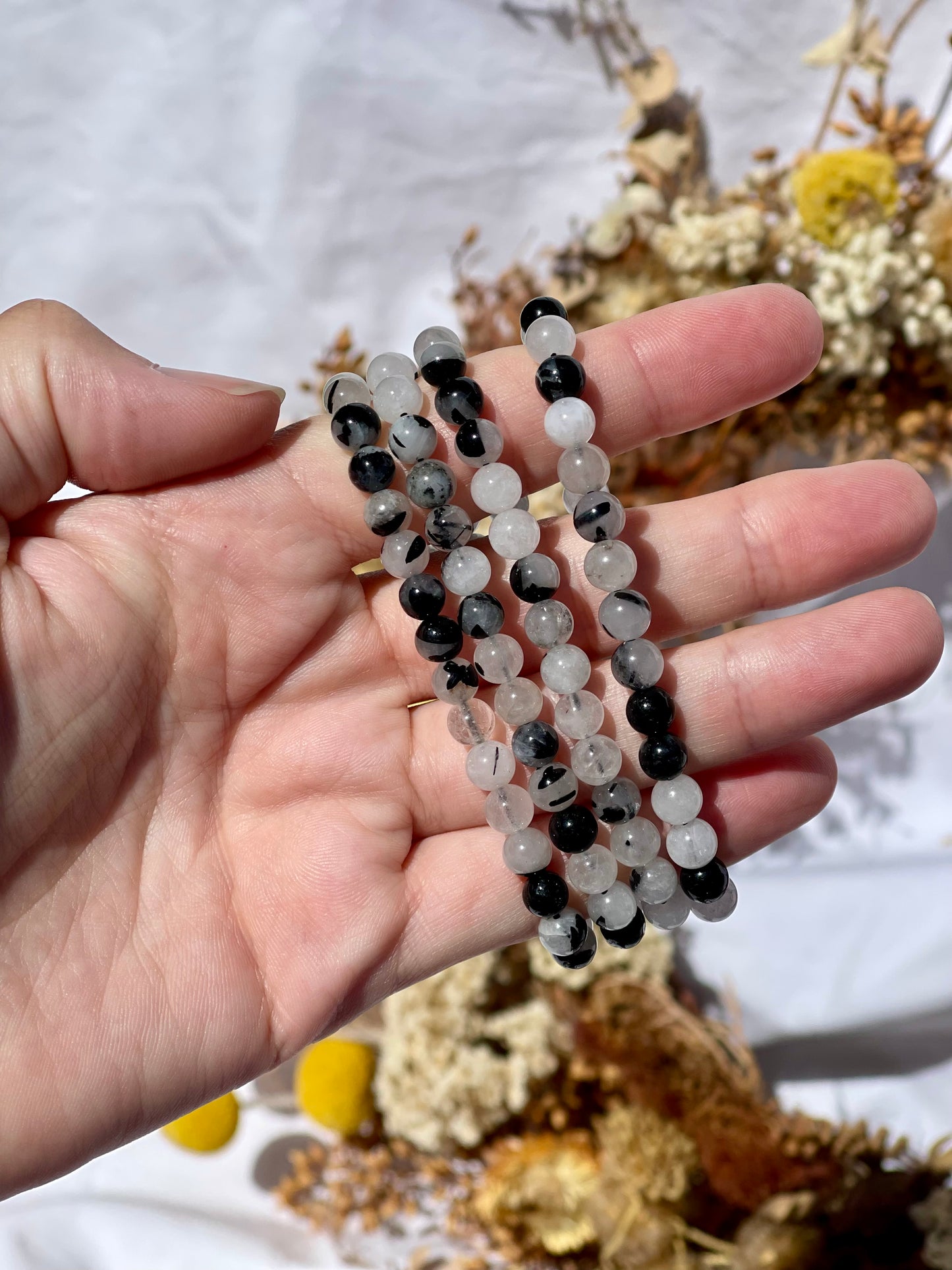 Tourmalated Quartz Bracelet | 6mm A