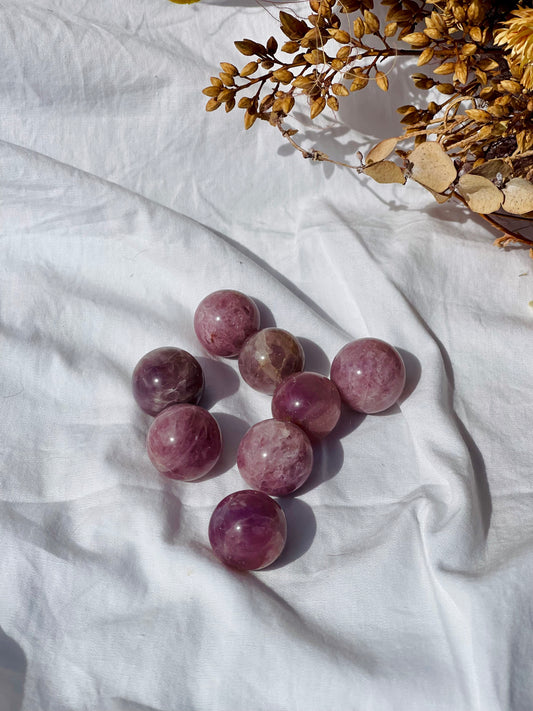 Lavender Rose Quartz Sphere