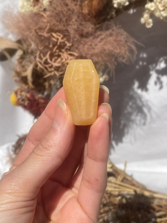 Orange Calcite Coffin