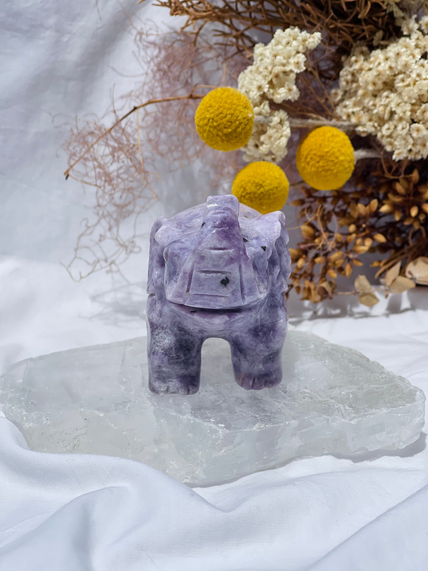 Lepidolite Elephant