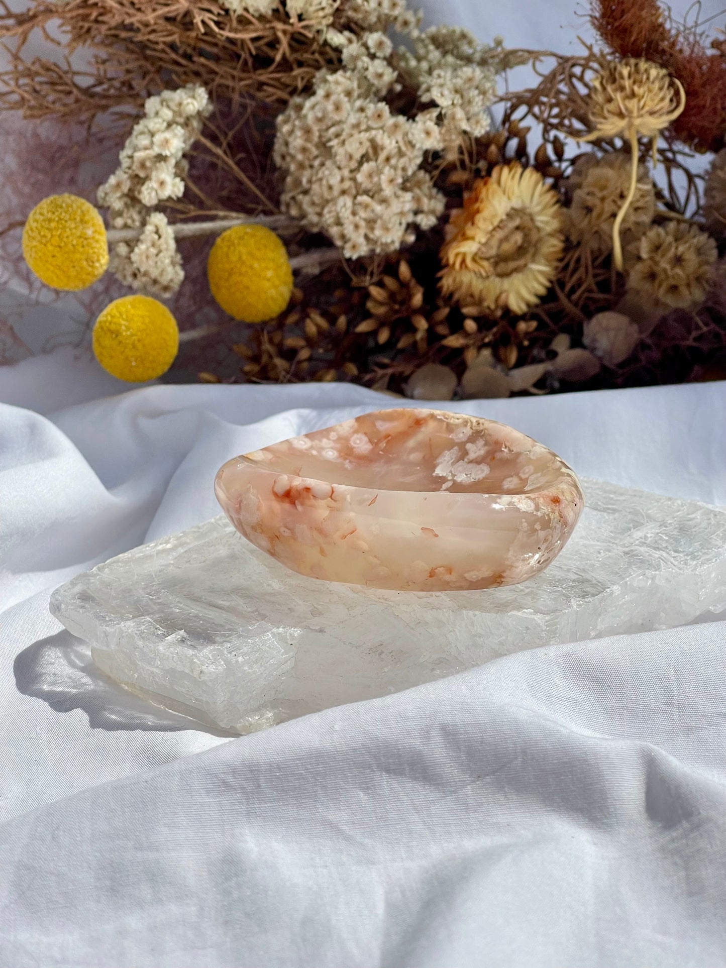 Flower Agate Dish #2