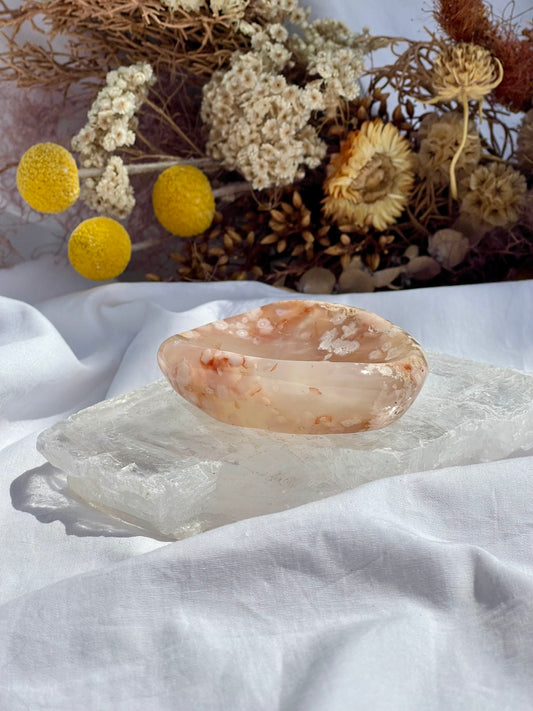 Flower Agate Dish #2
