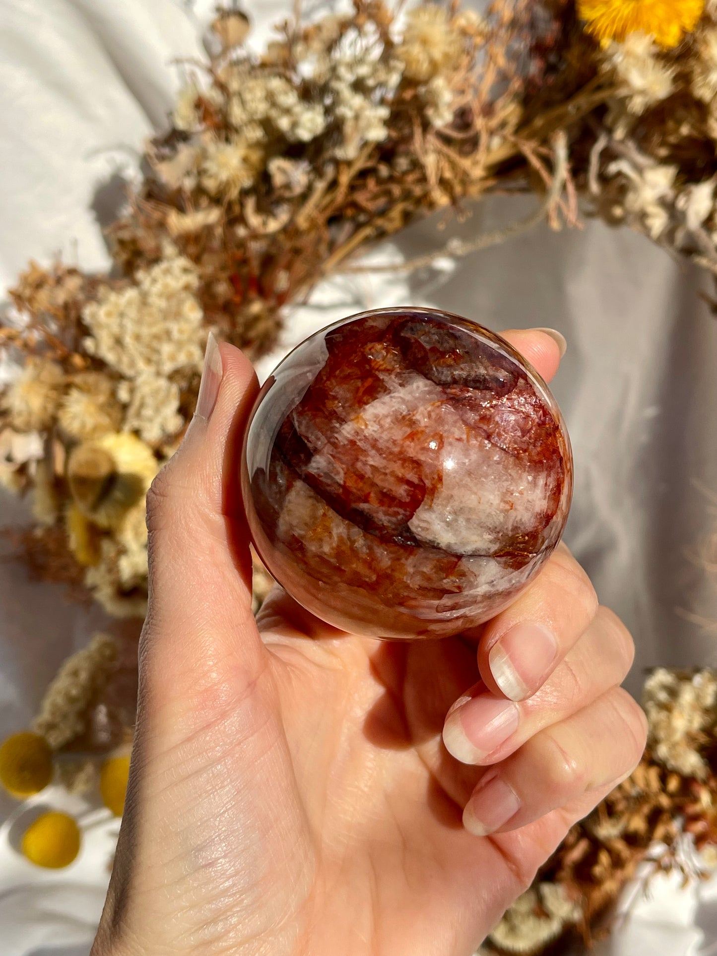 Golden Healer | Fire Quartz Sphere