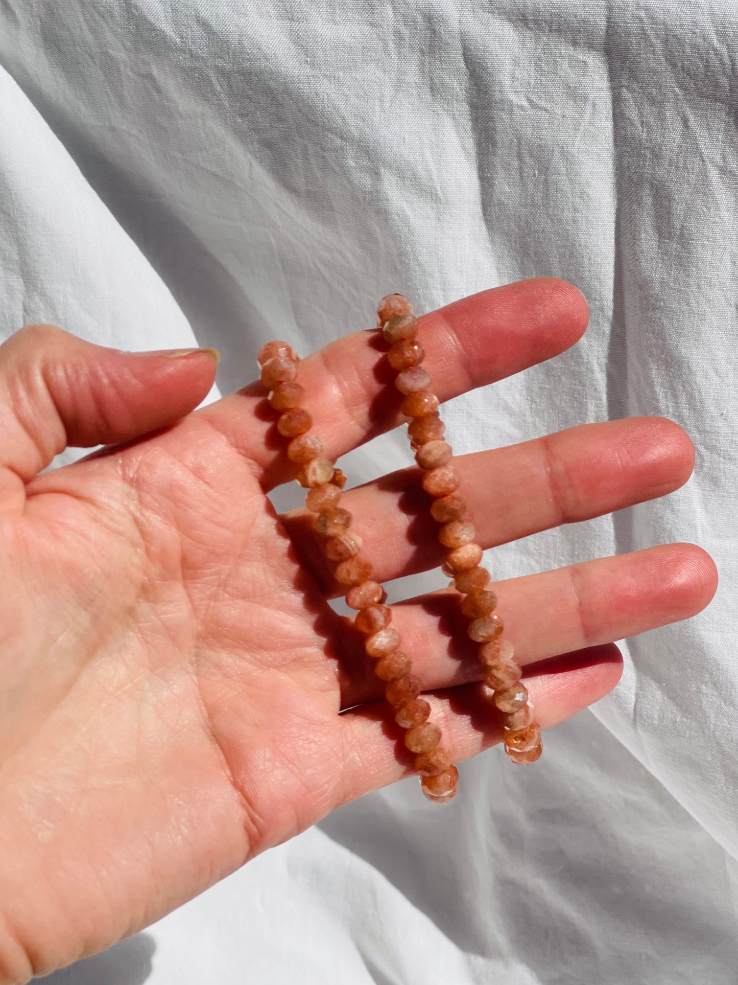 Sunstone Facet Bracelet