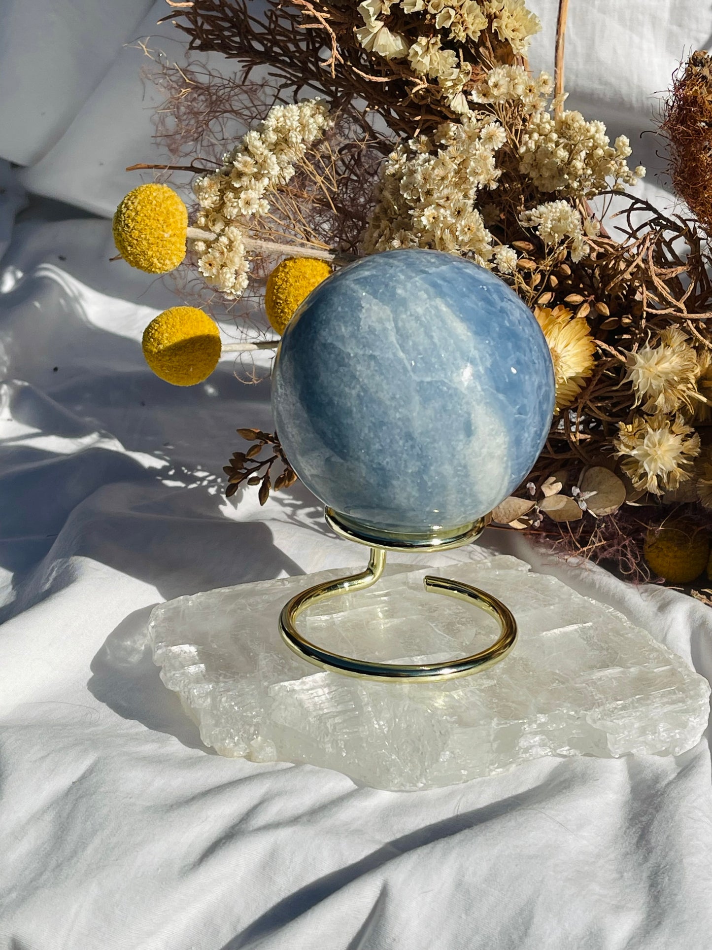 Blue Calcite Sphere