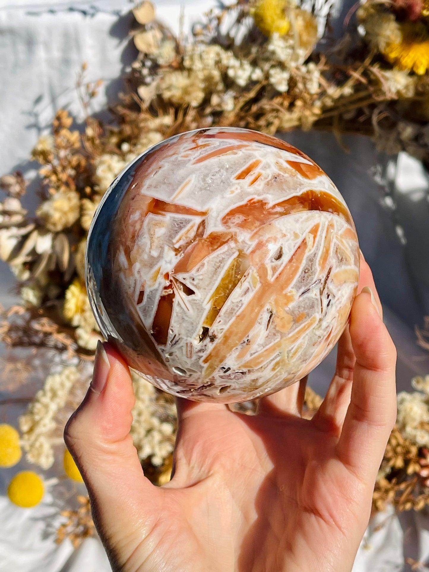 Agate & Quartz Sphere