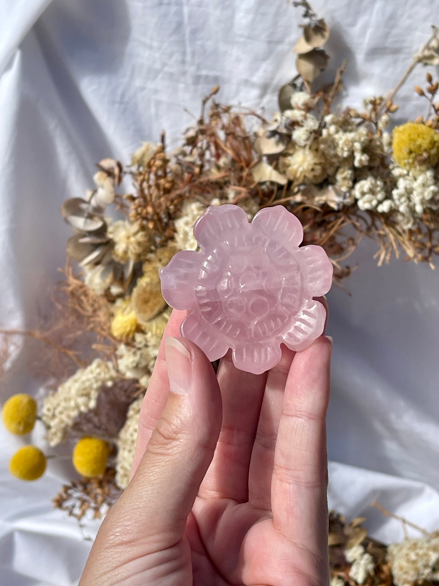 Rose Quartz Lotus