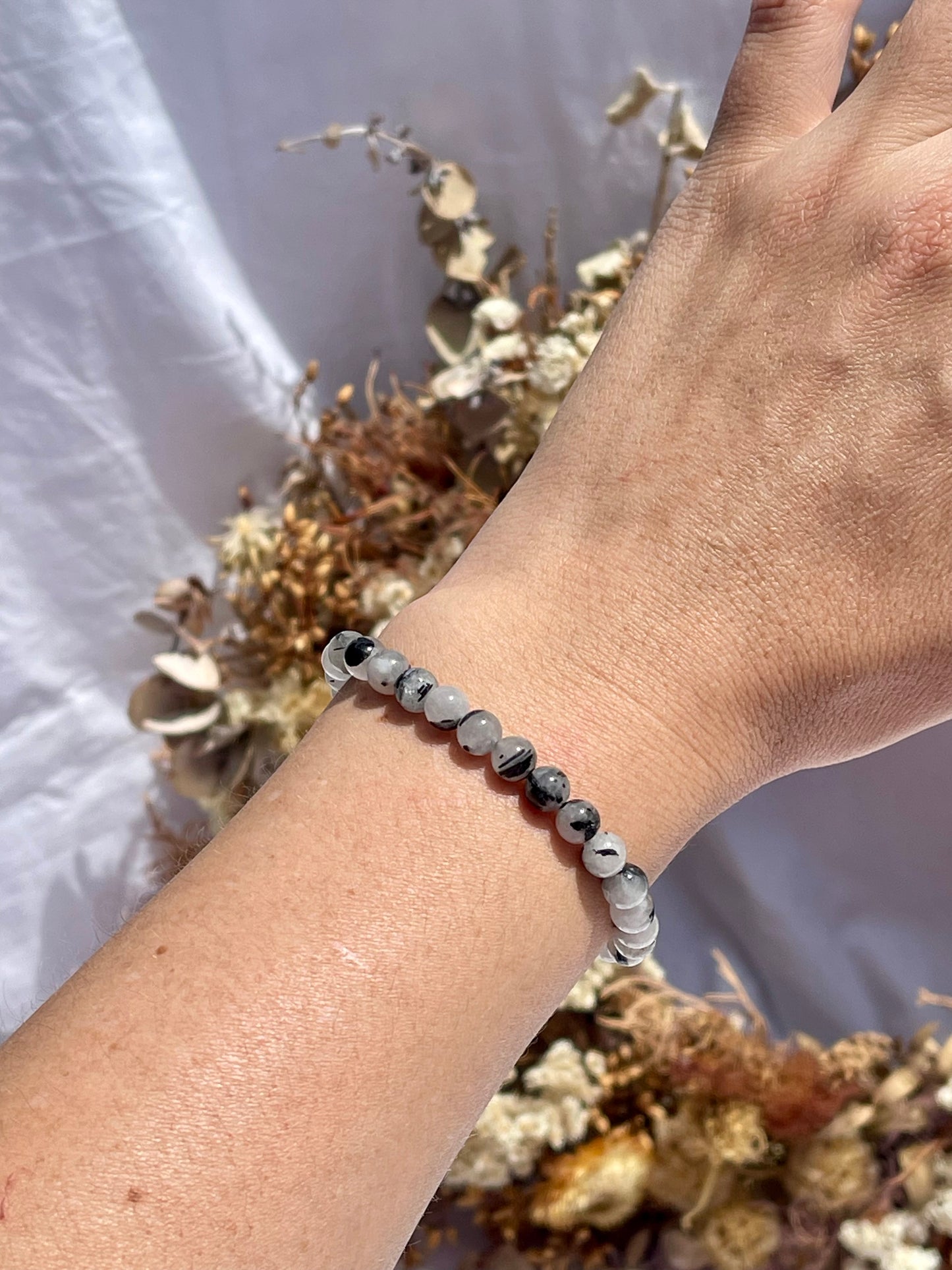 Tourmalated Quartz Bracelet | 6mm B