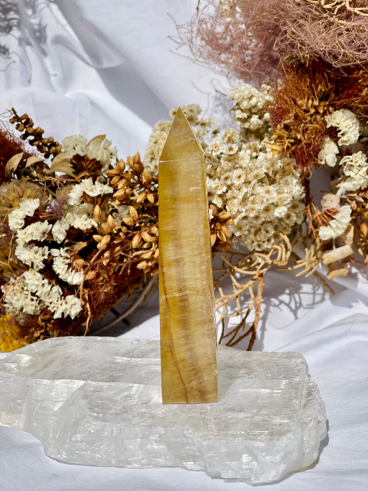 Yellow Fluorite Point