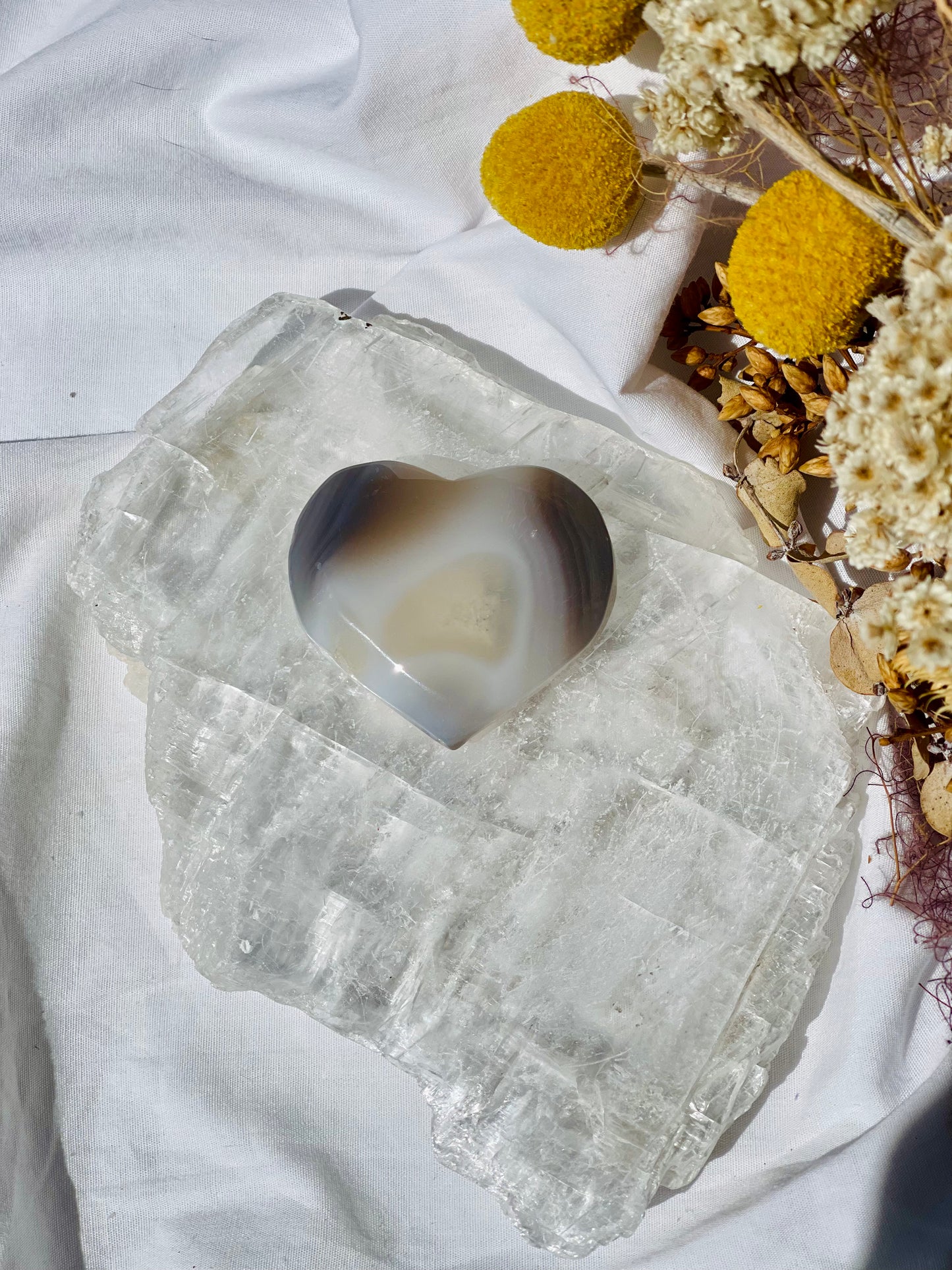 Druzy Agate Heart A