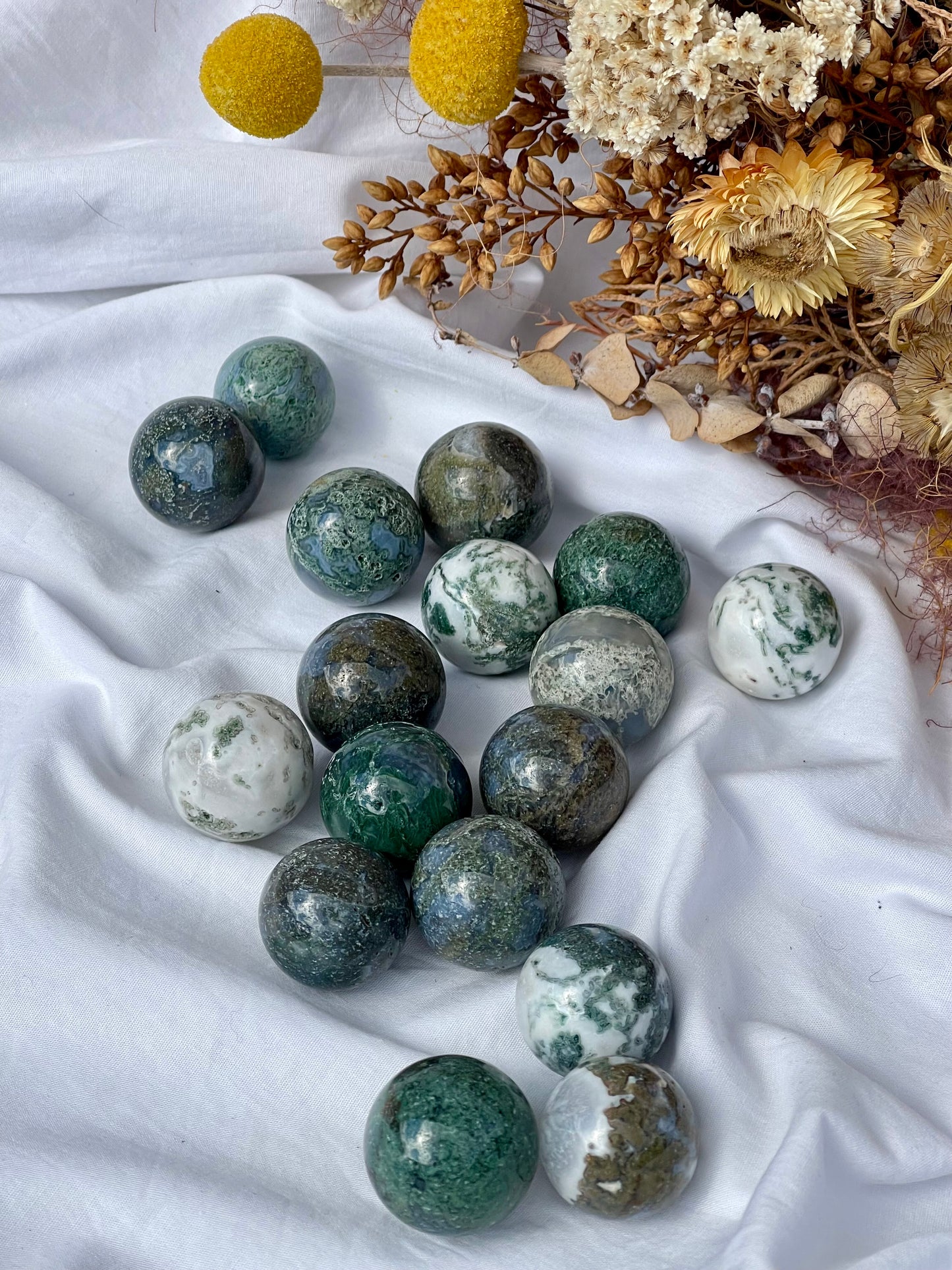 Moss Agate Mini Sphere
