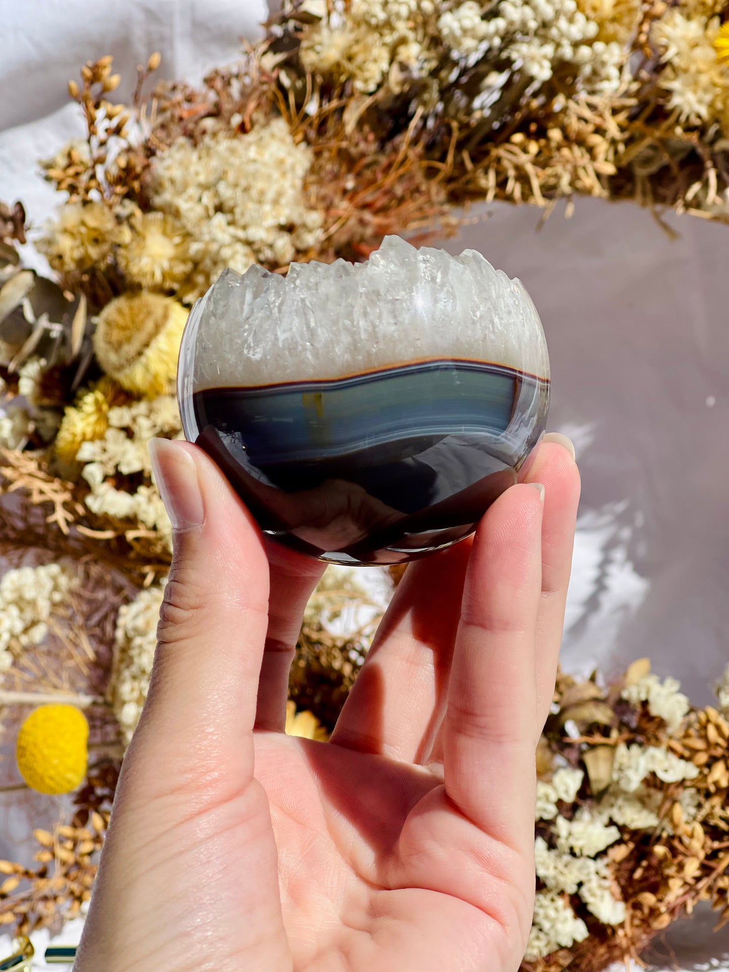 Druzy Agate Sphere #3