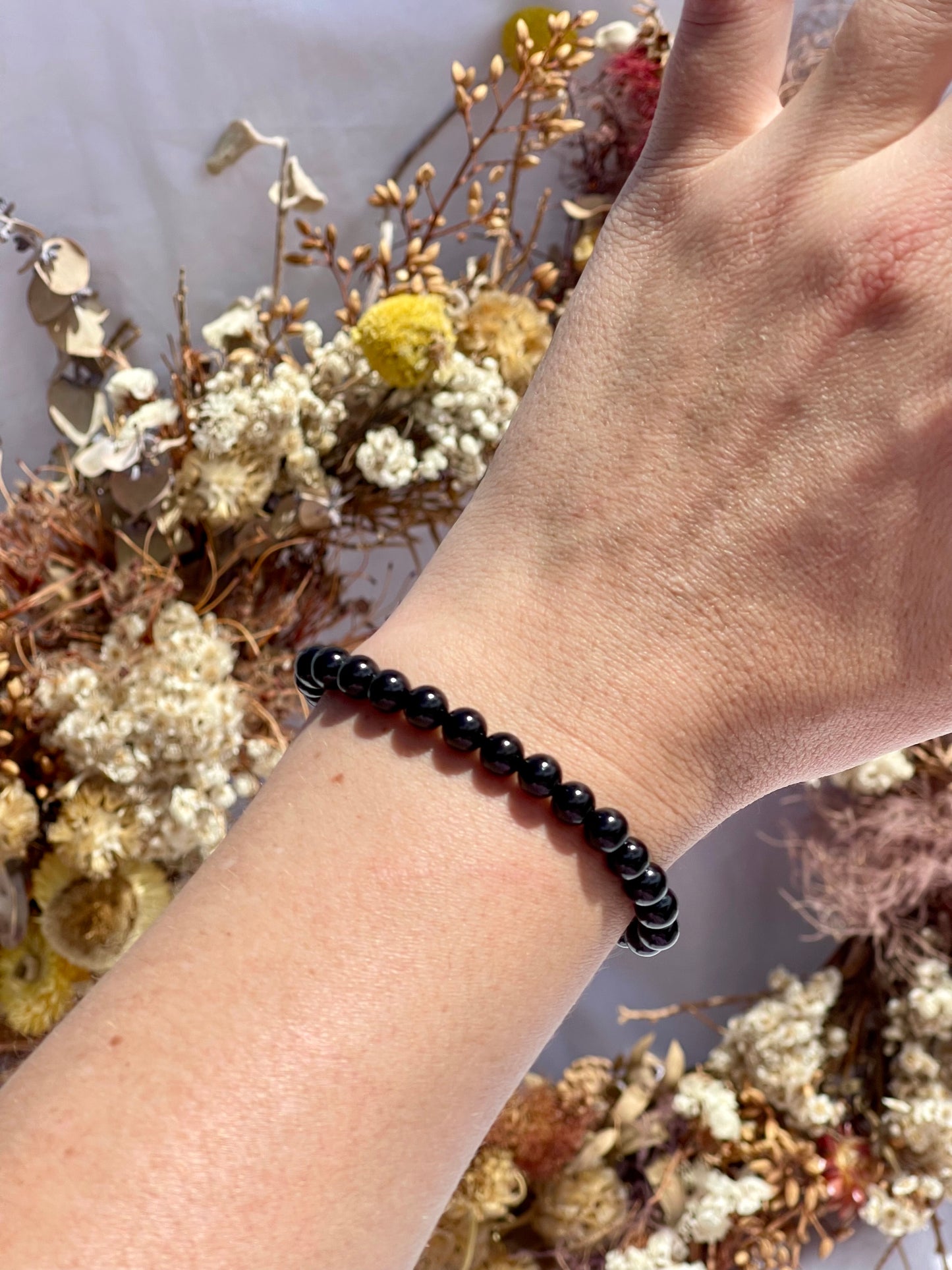 Black Tourmaline Bracelet | 6mm