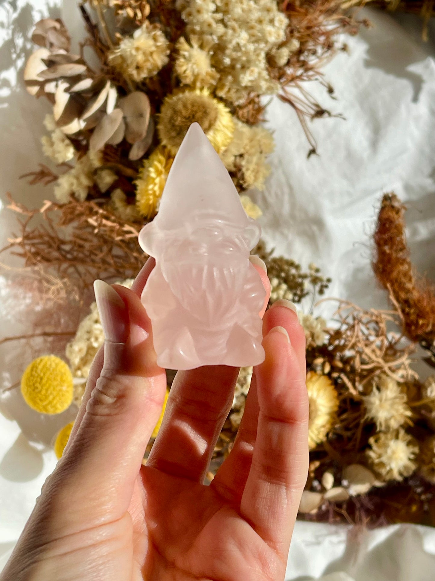 Rose Quartz Gnome