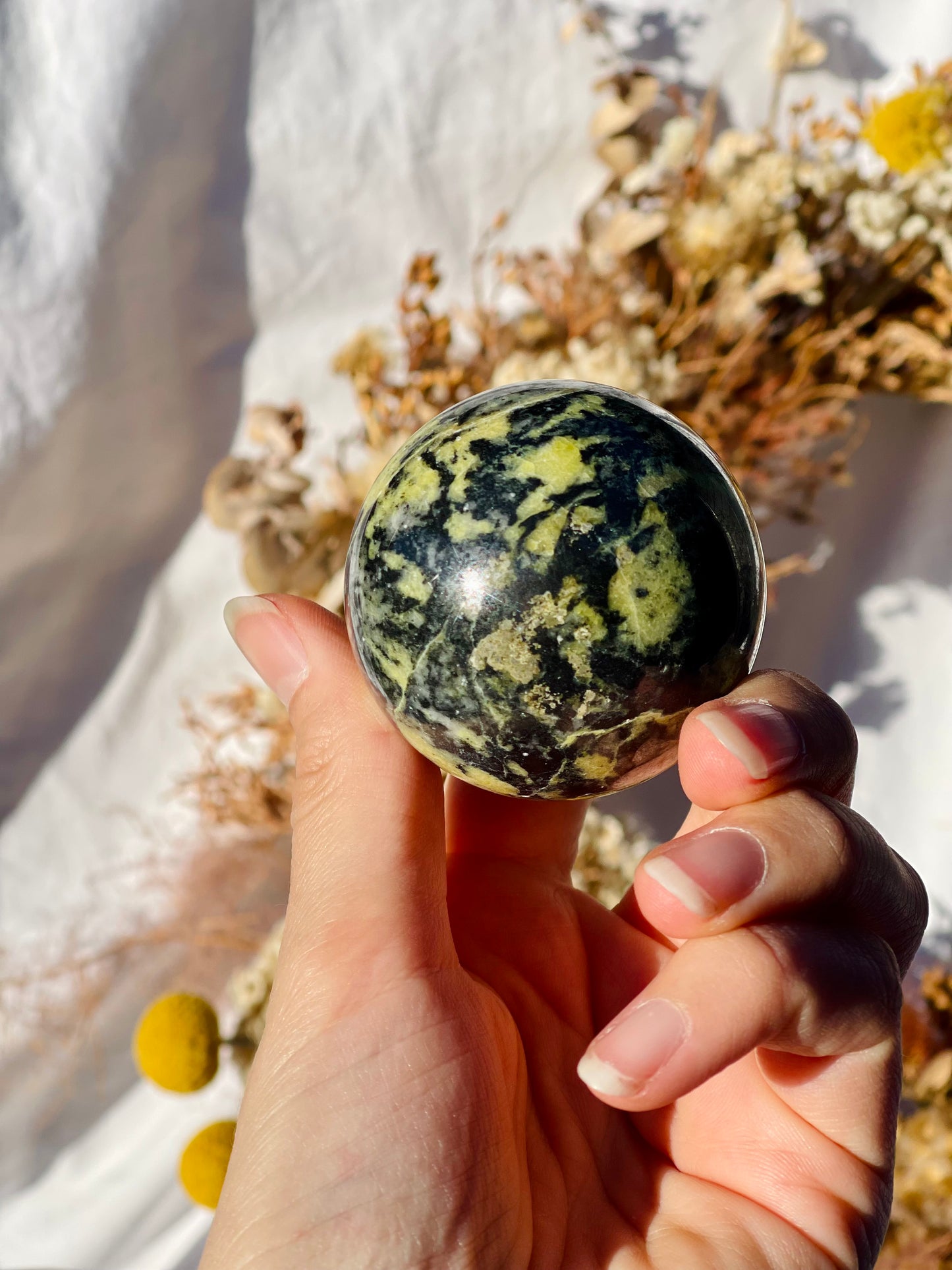 Jade & Hematite Sphere #2