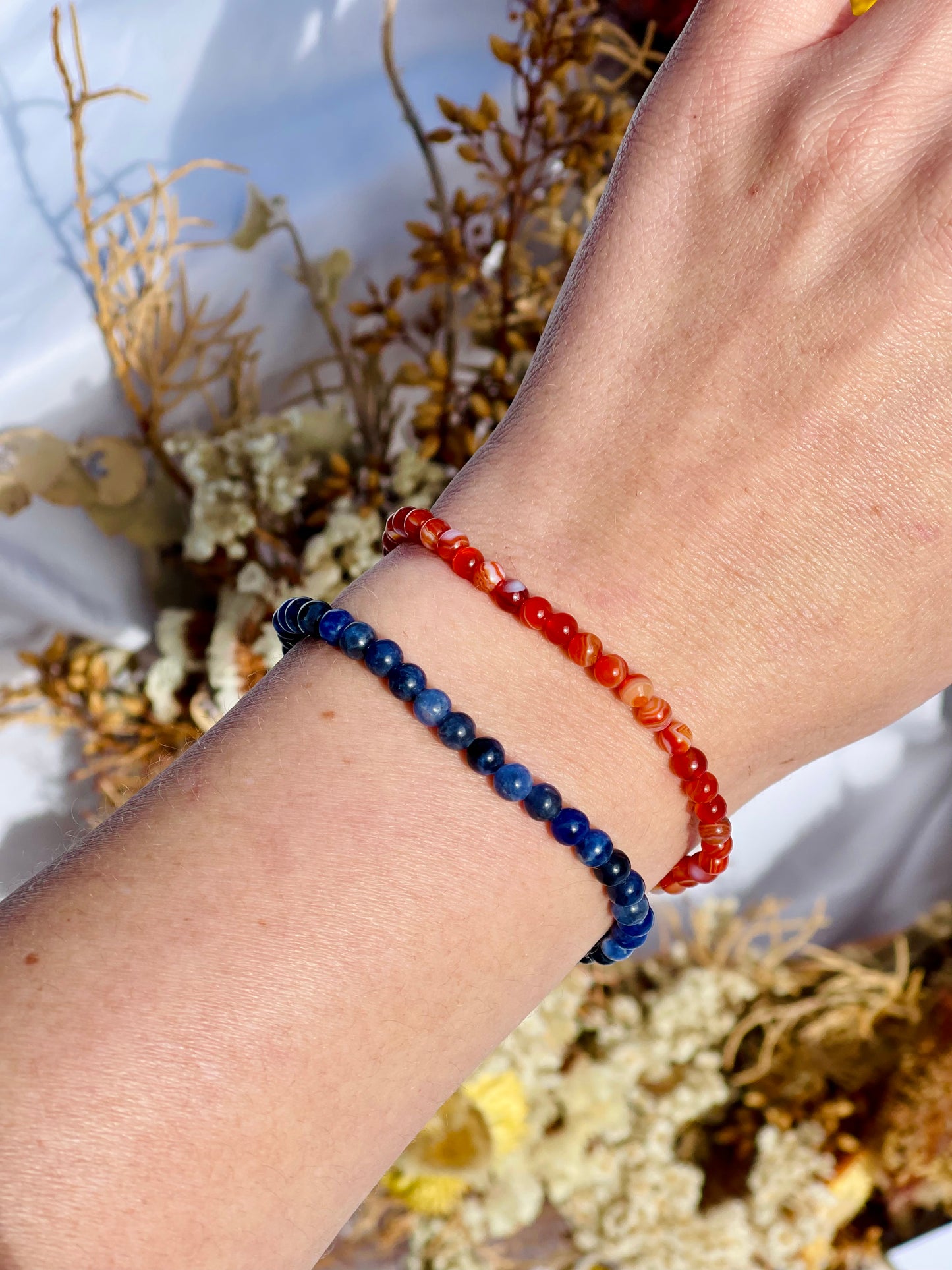 Bracelet Set | Sodalite & Carnelian