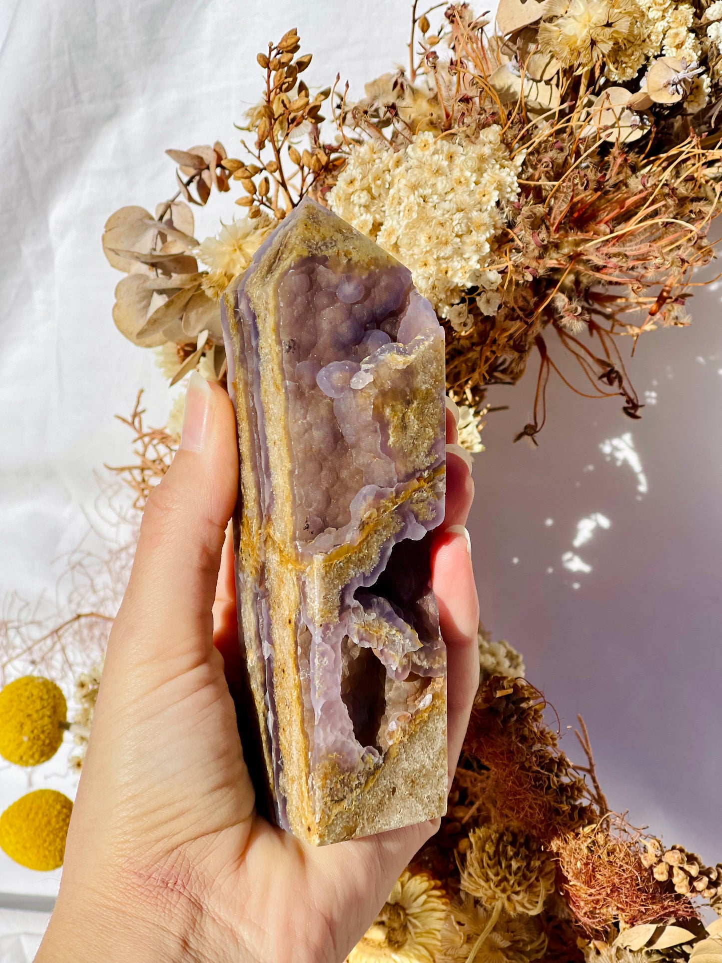 Purple Botryoidal Fluorite Point #1