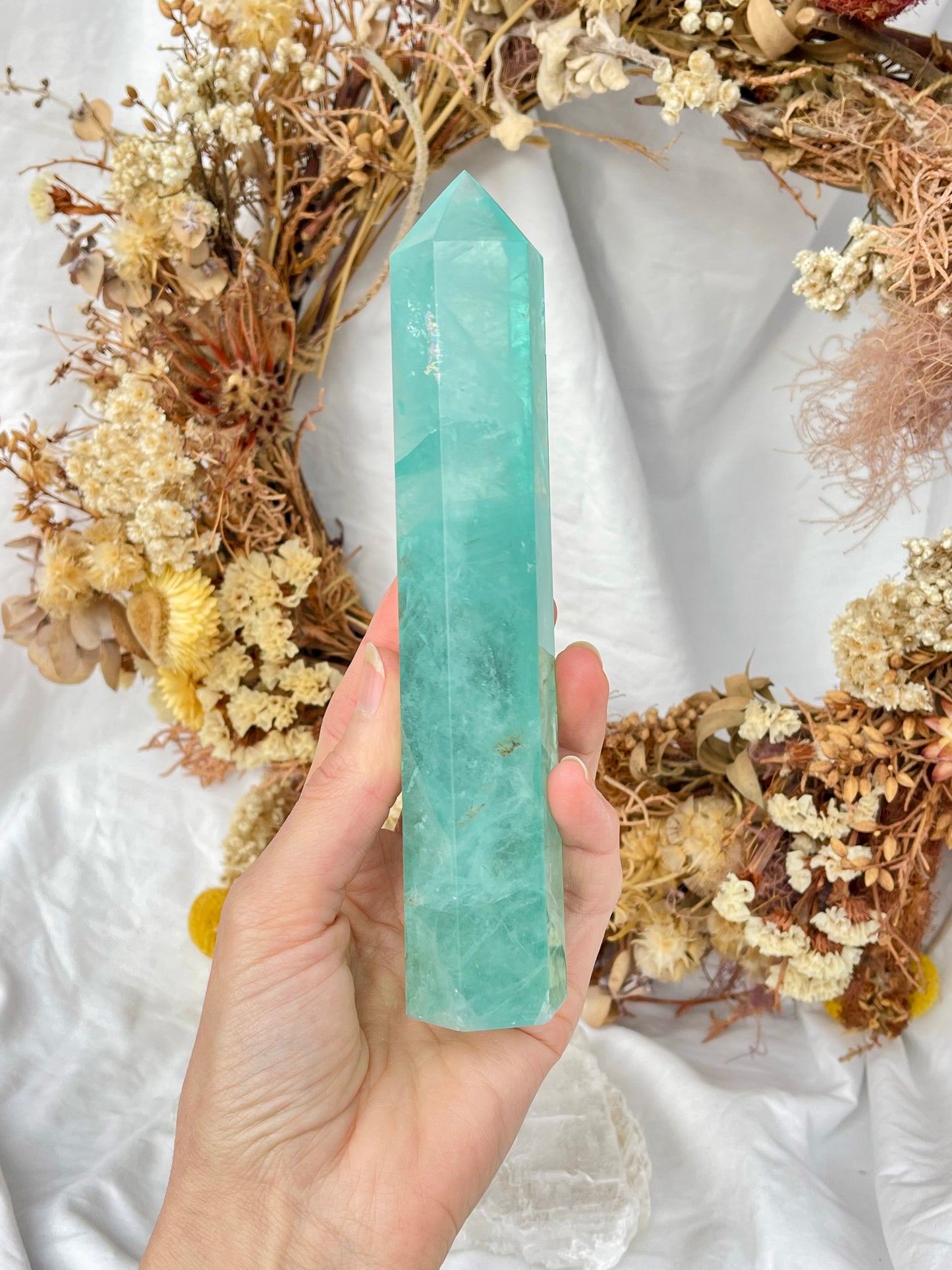 Green Fluorite Point