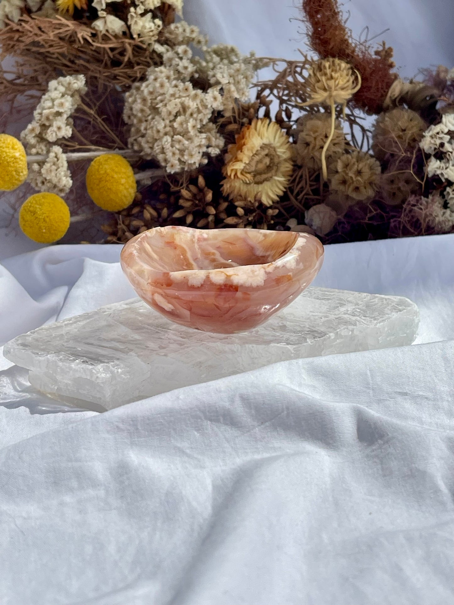 Flower Agate Dish #3