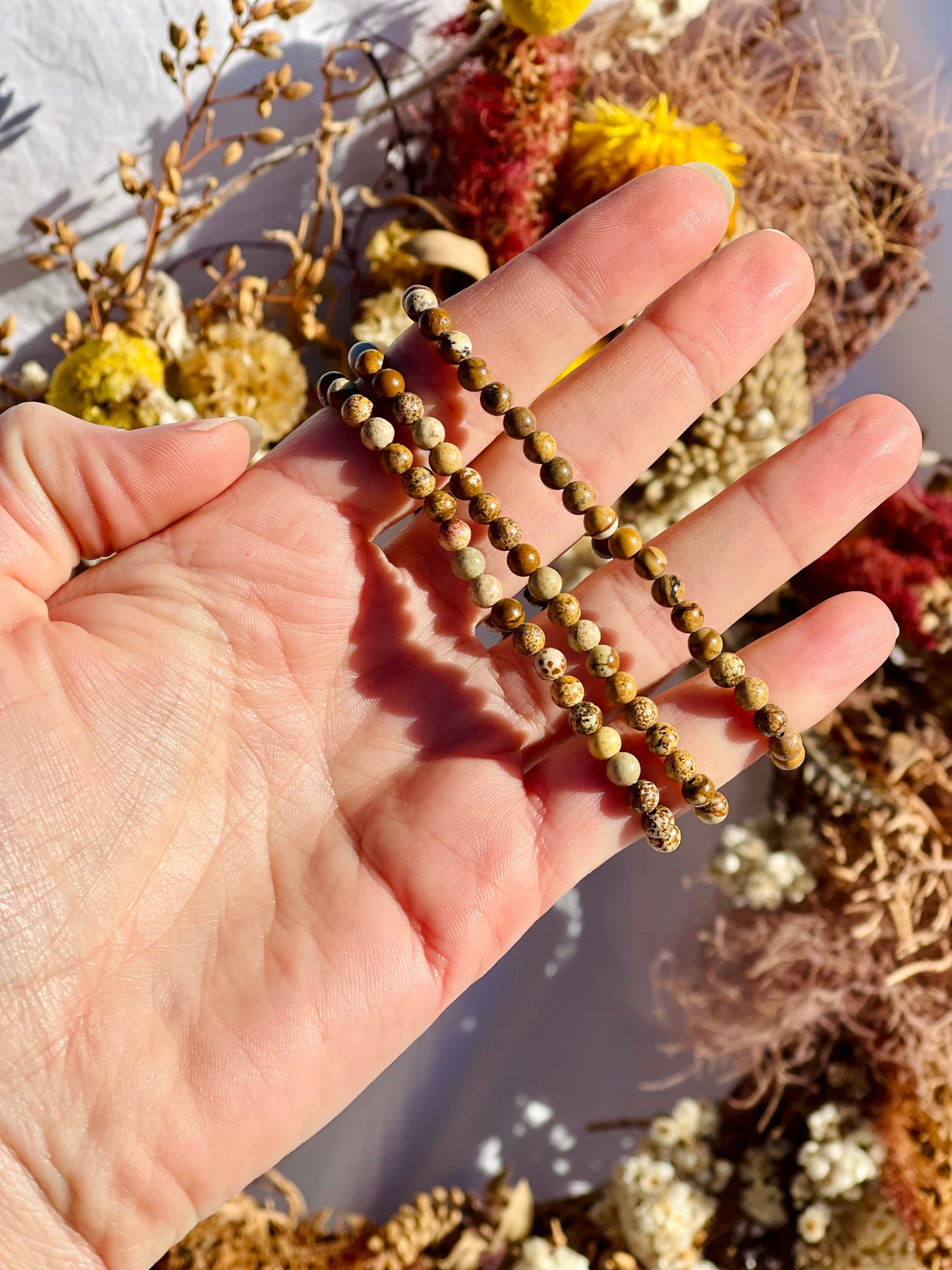 Picture Jasper Bracelet | 4mm