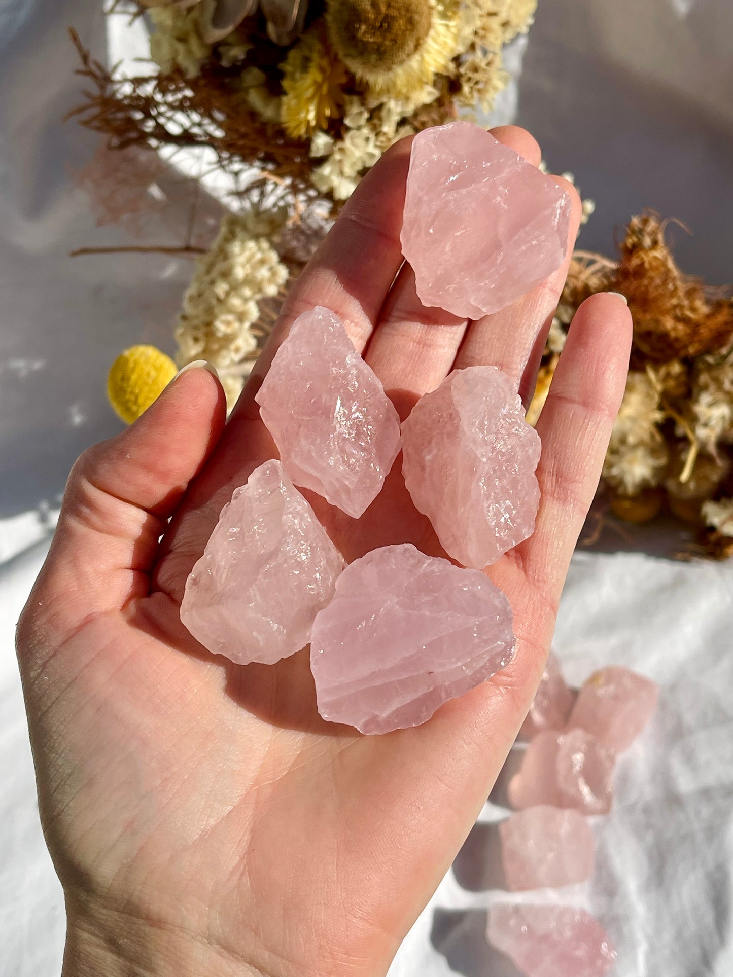 Raw Rose Quartz