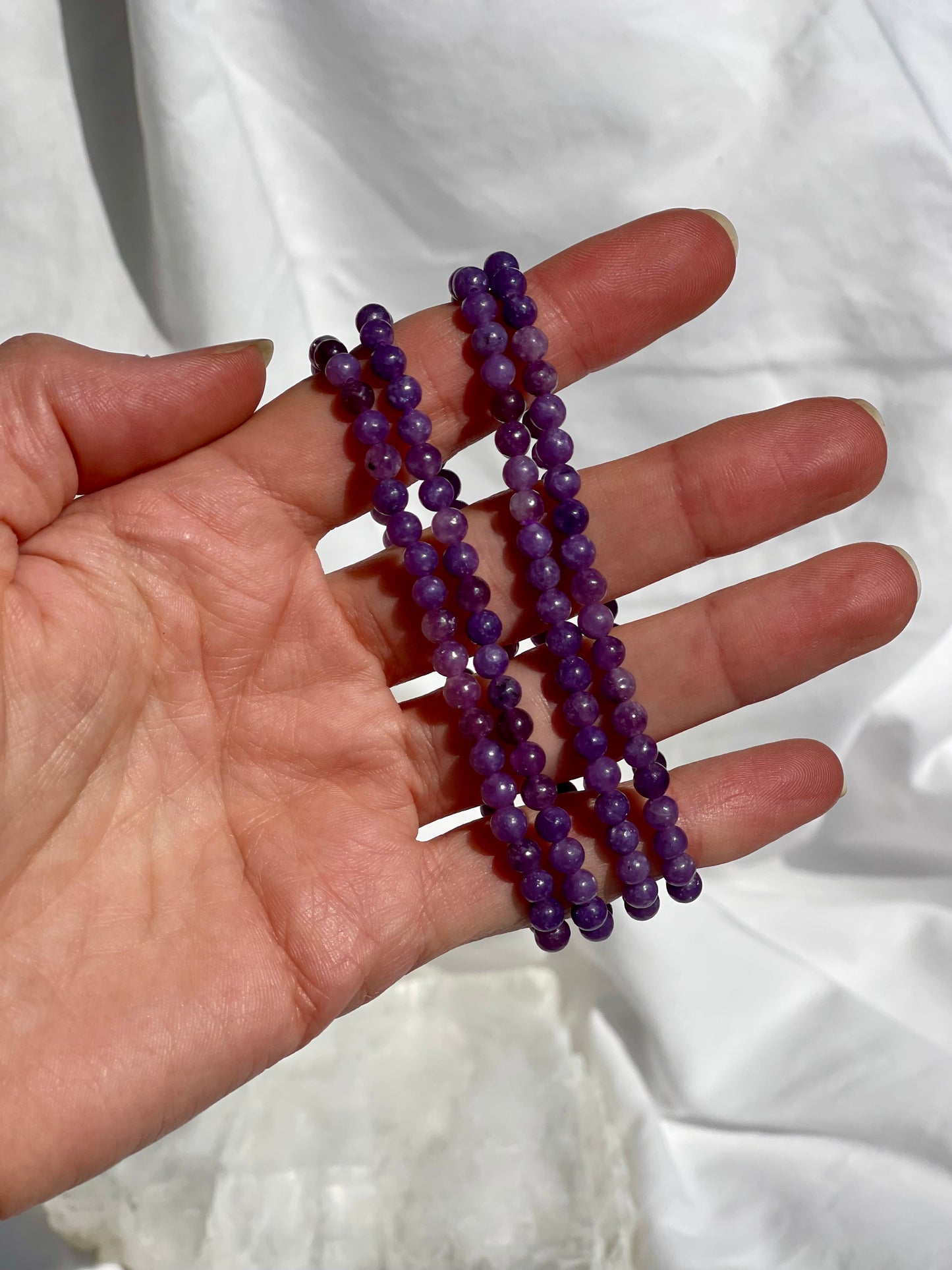 Lepidolite Bracelet | 4mm