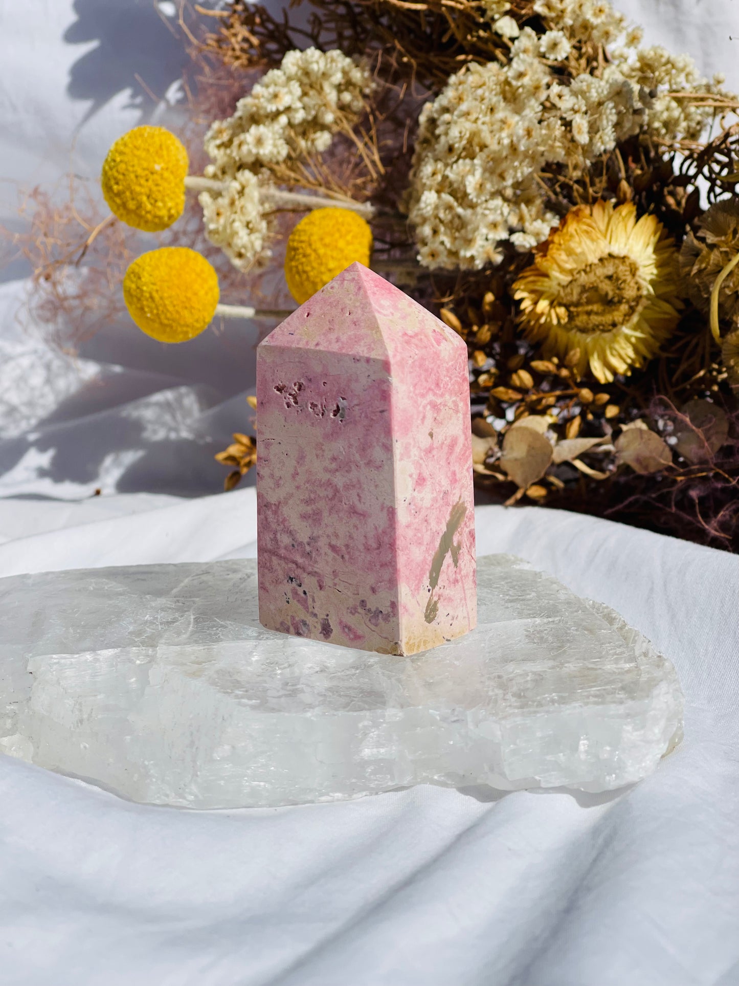 Peruvian Rhodonite Point #1