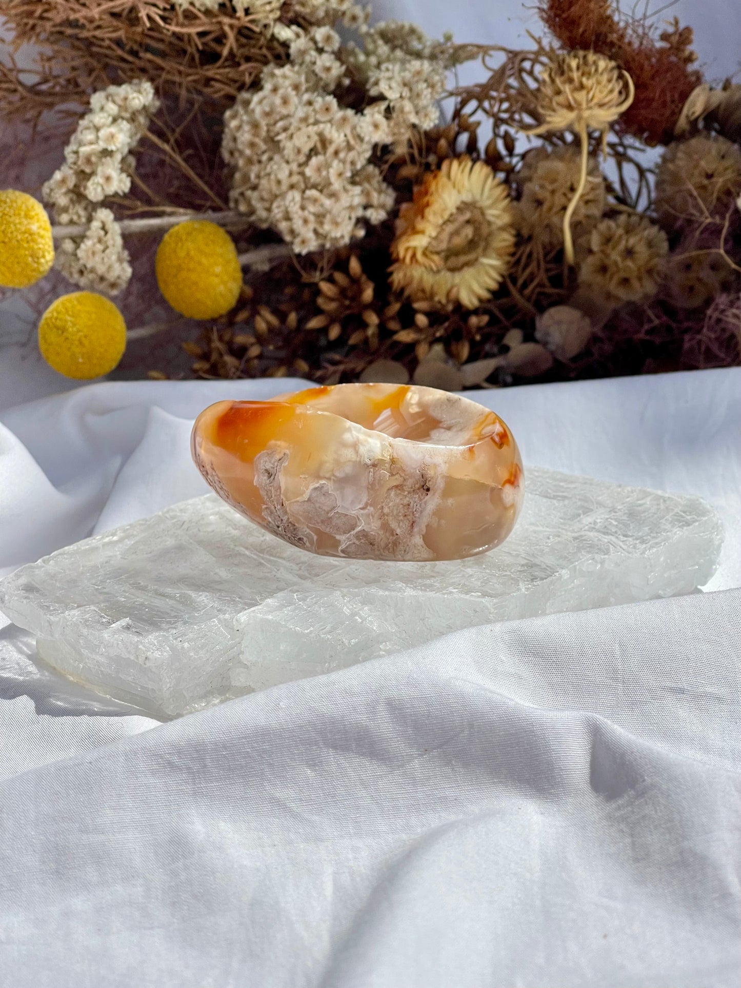 Flower Agate Dish #1