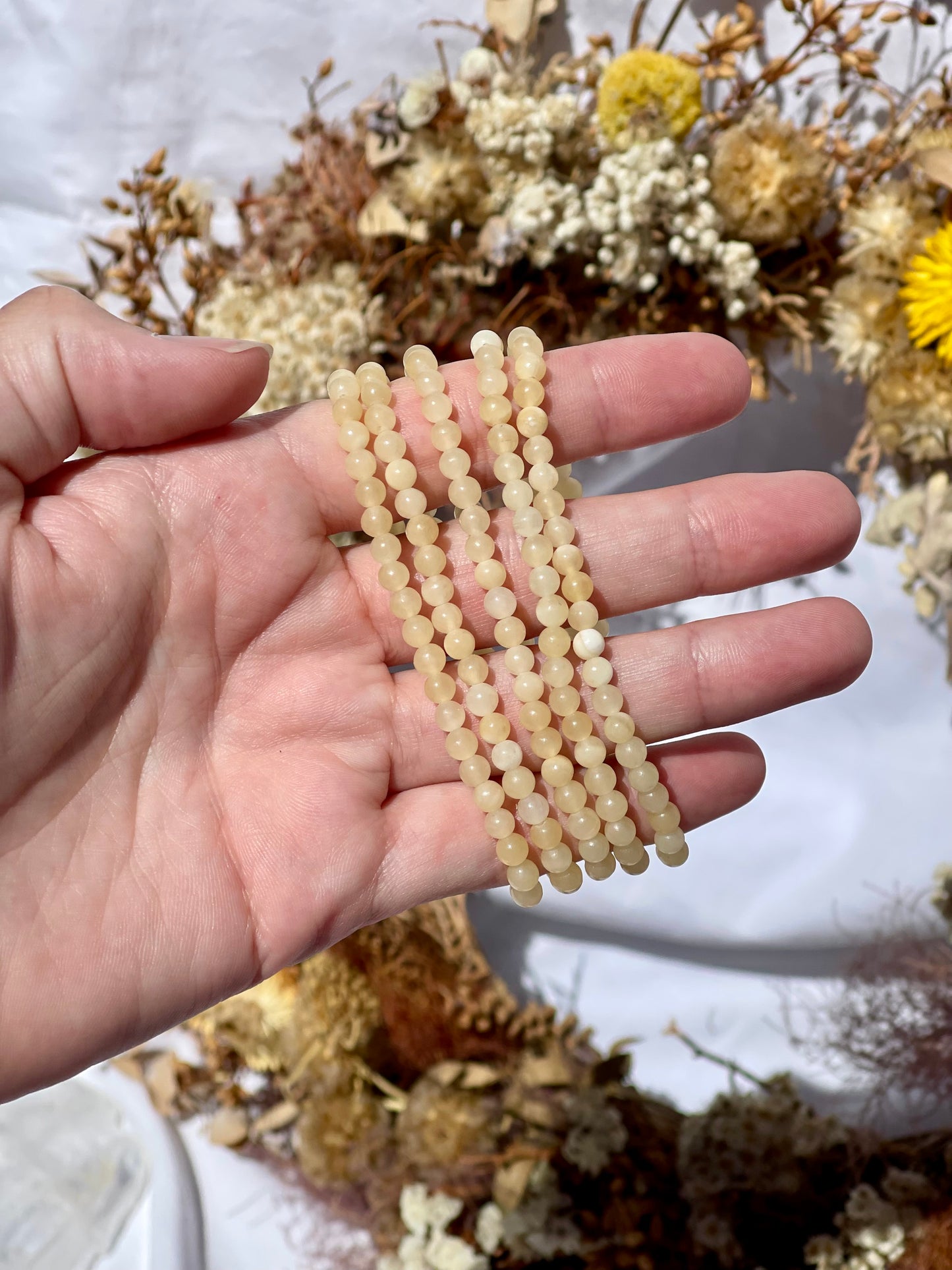 Yellow Calcite Bracelet | 4mm