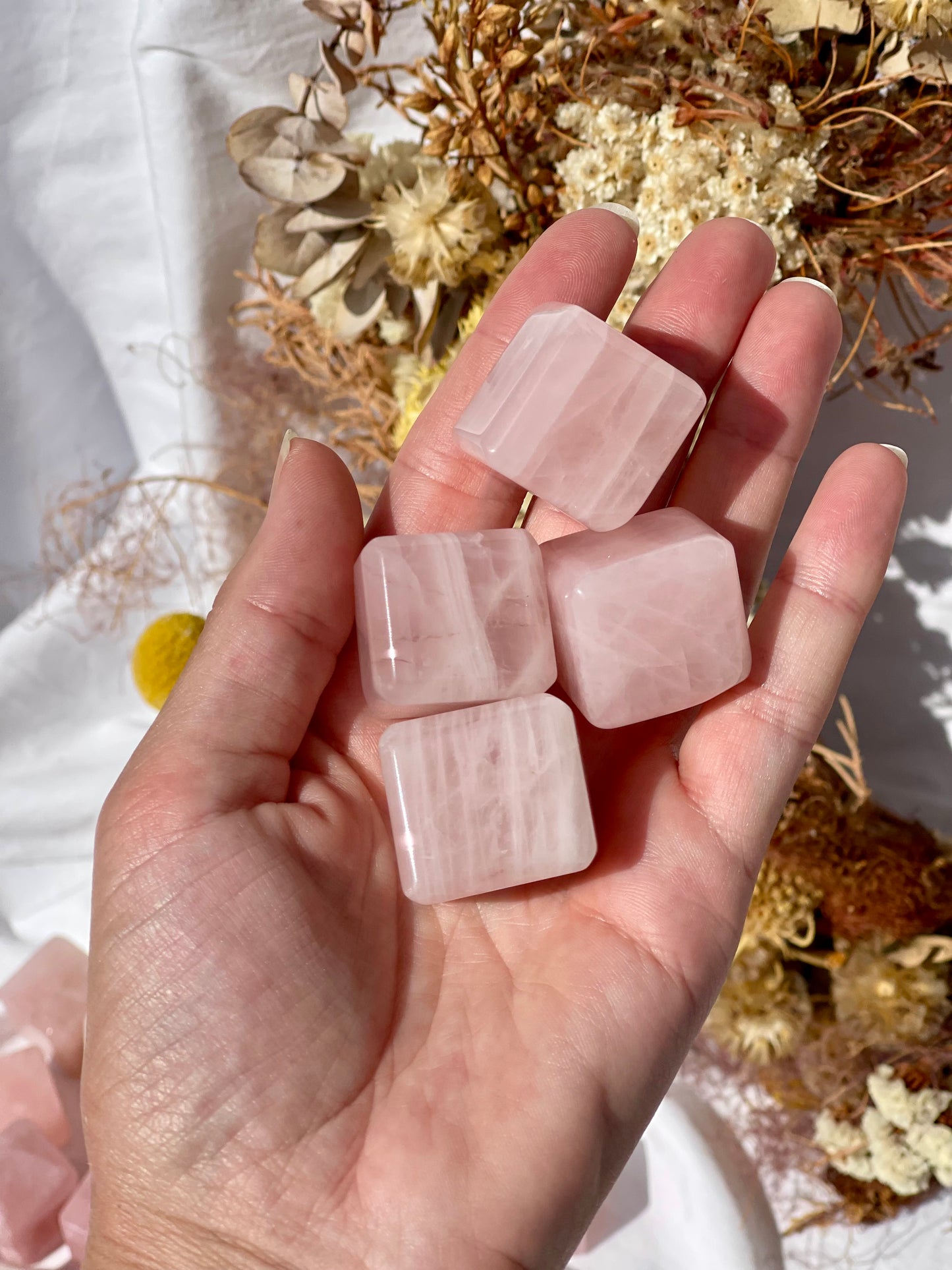 Rose Quartz Cube