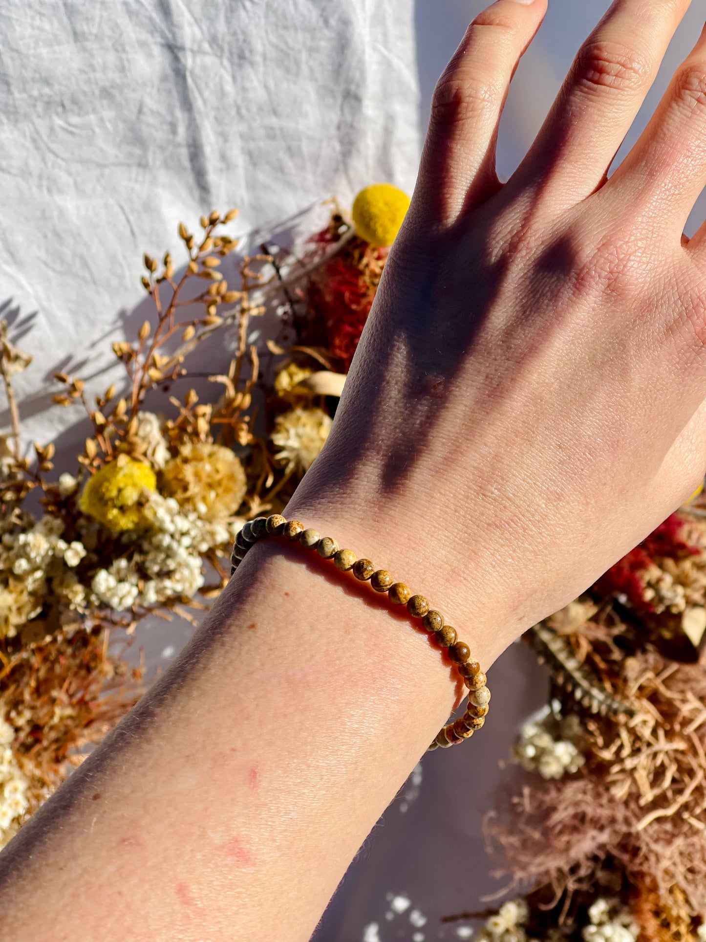 Picture Jasper Bracelet | 4mm