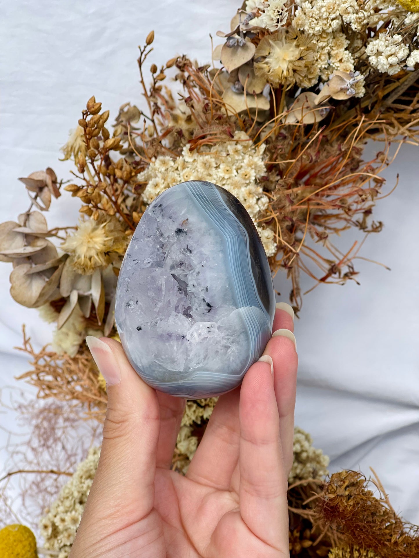 Druzy Agate Egg
