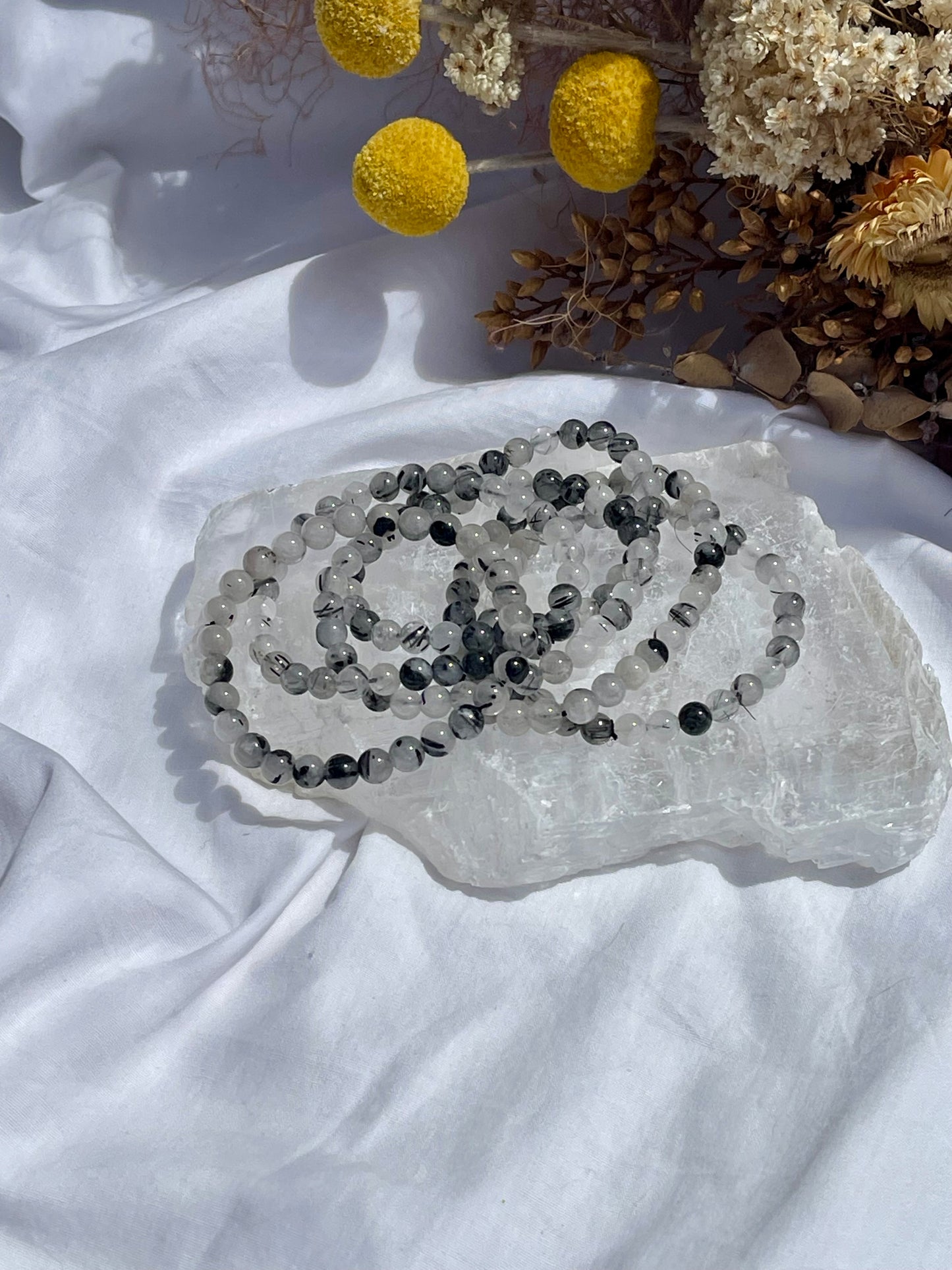 Tourmalated Quartz Bracelet | 6mm B