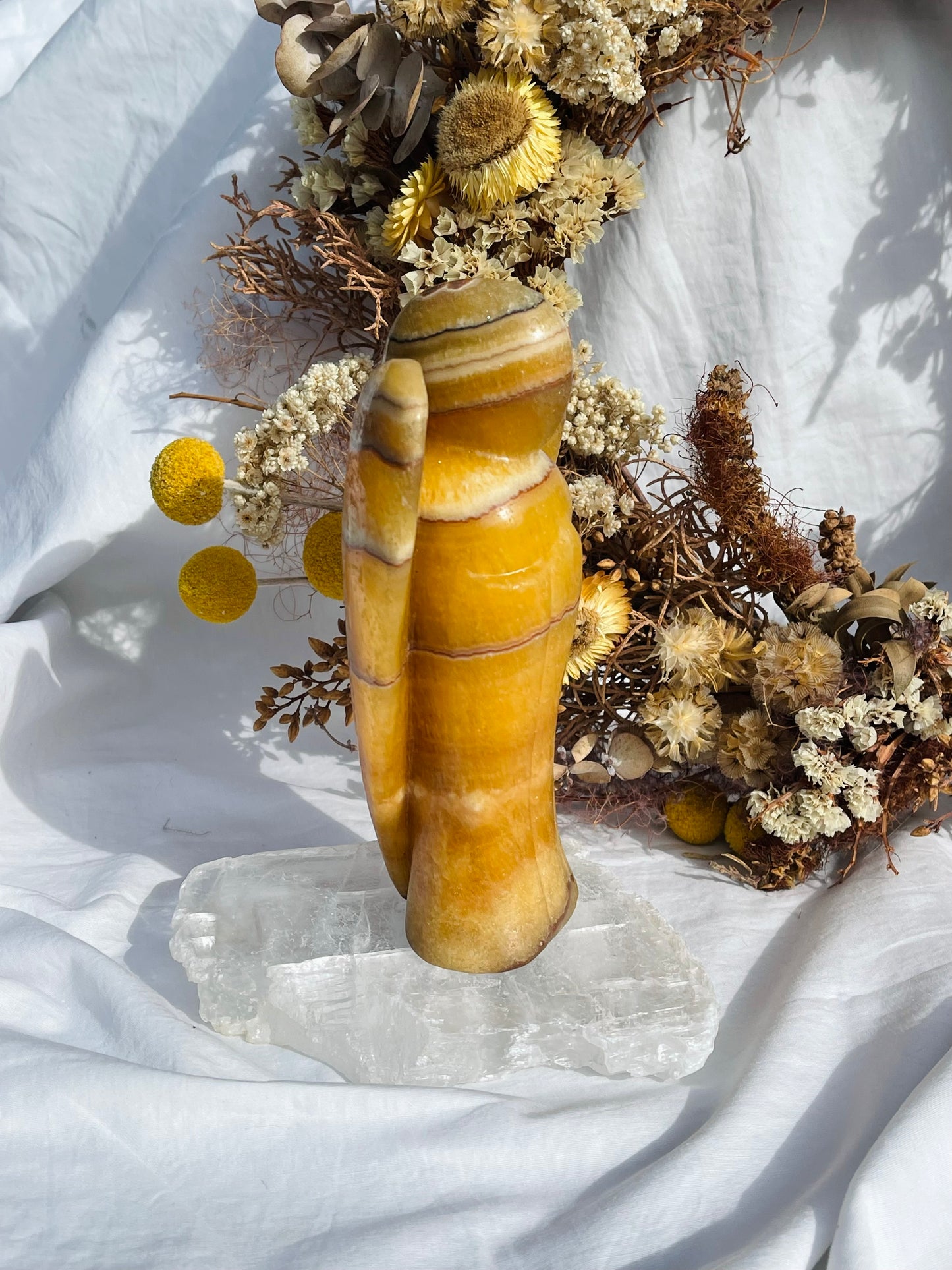 Orange Calcite Angel