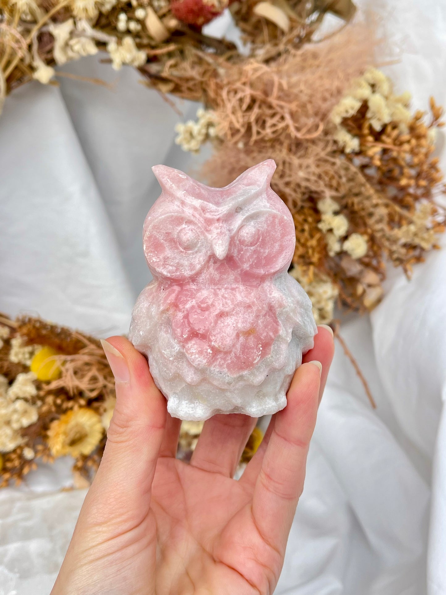 Pink Opal Owl
