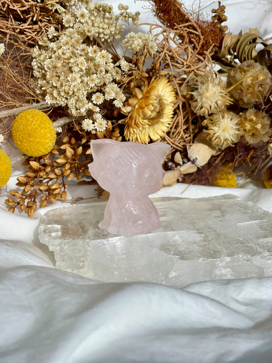 Rose Quartz Cat #1