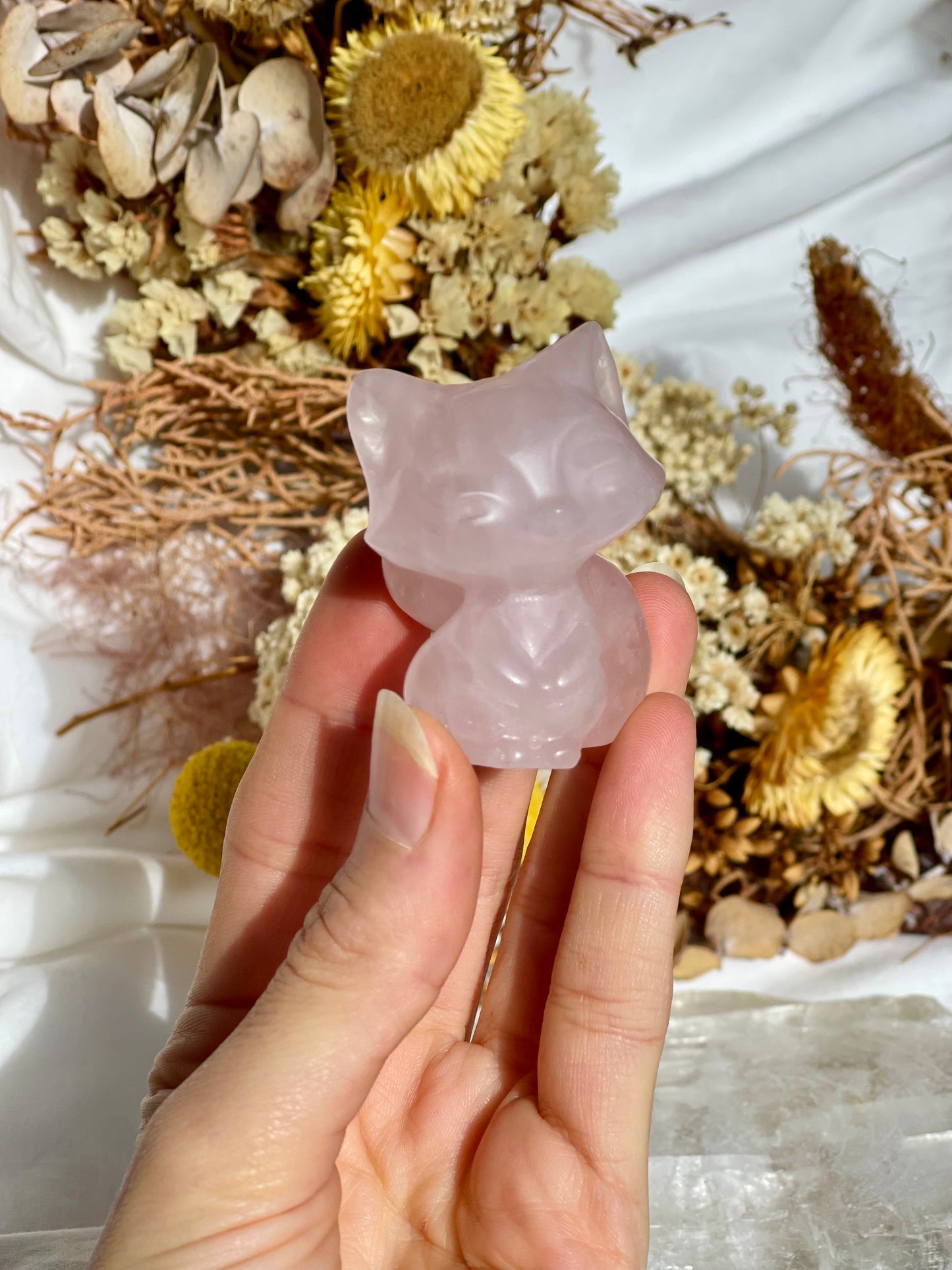 Rose Quartz Fox