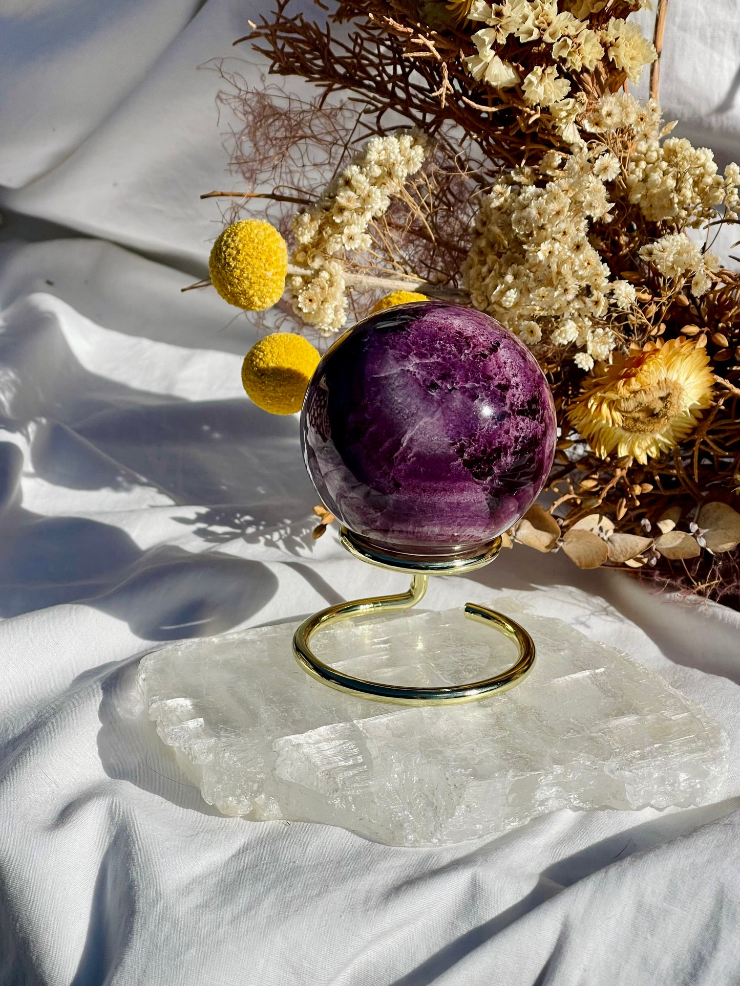 Purple Fluorite Sphere #3