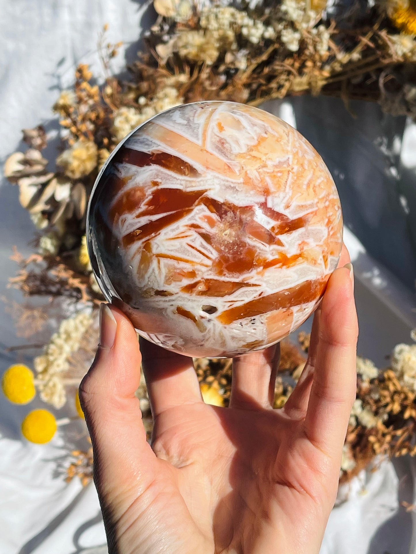 Agate & Quartz Sphere