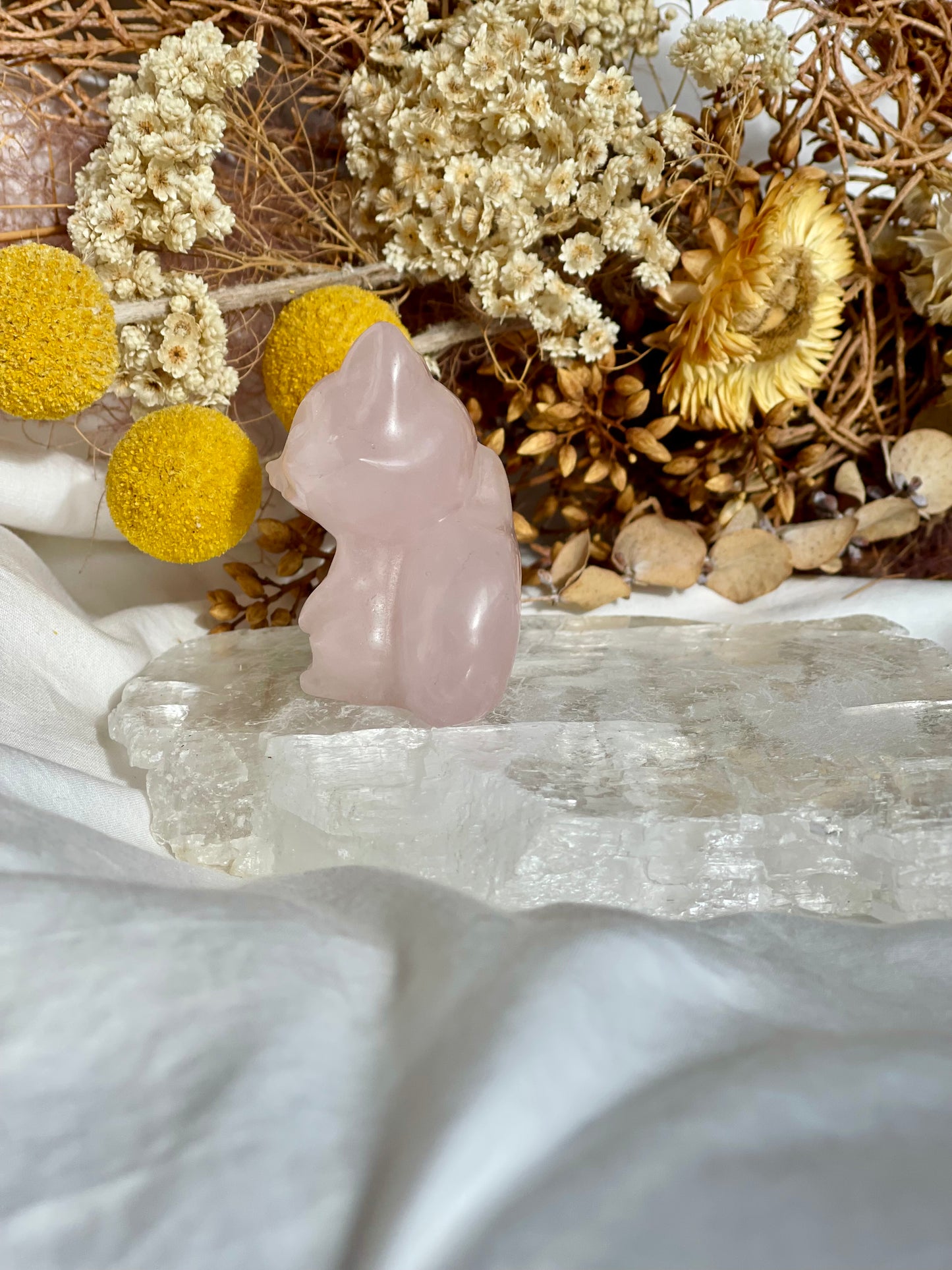 Rose Quartz Fox