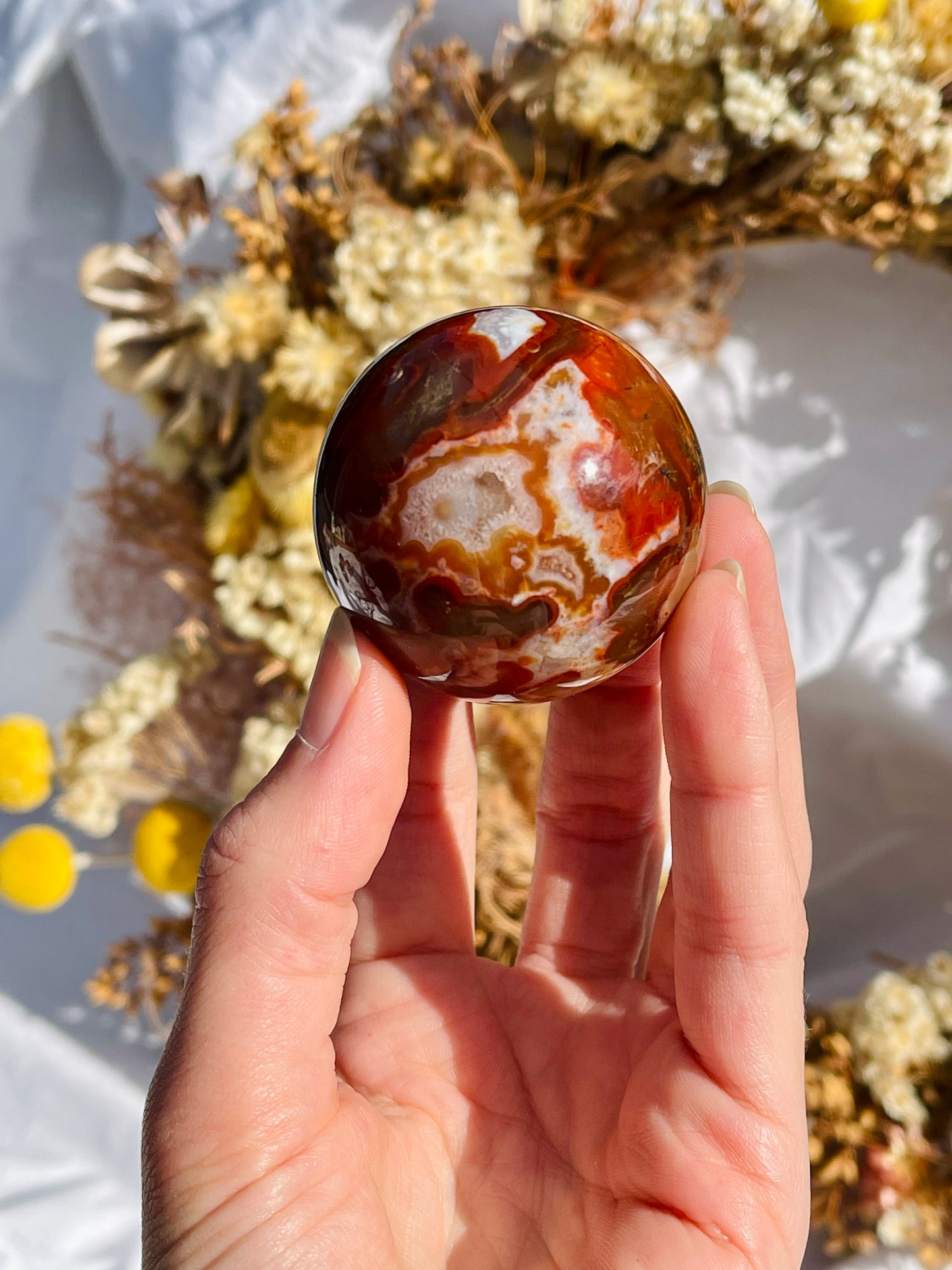 Red Moss Agate Sphere #4