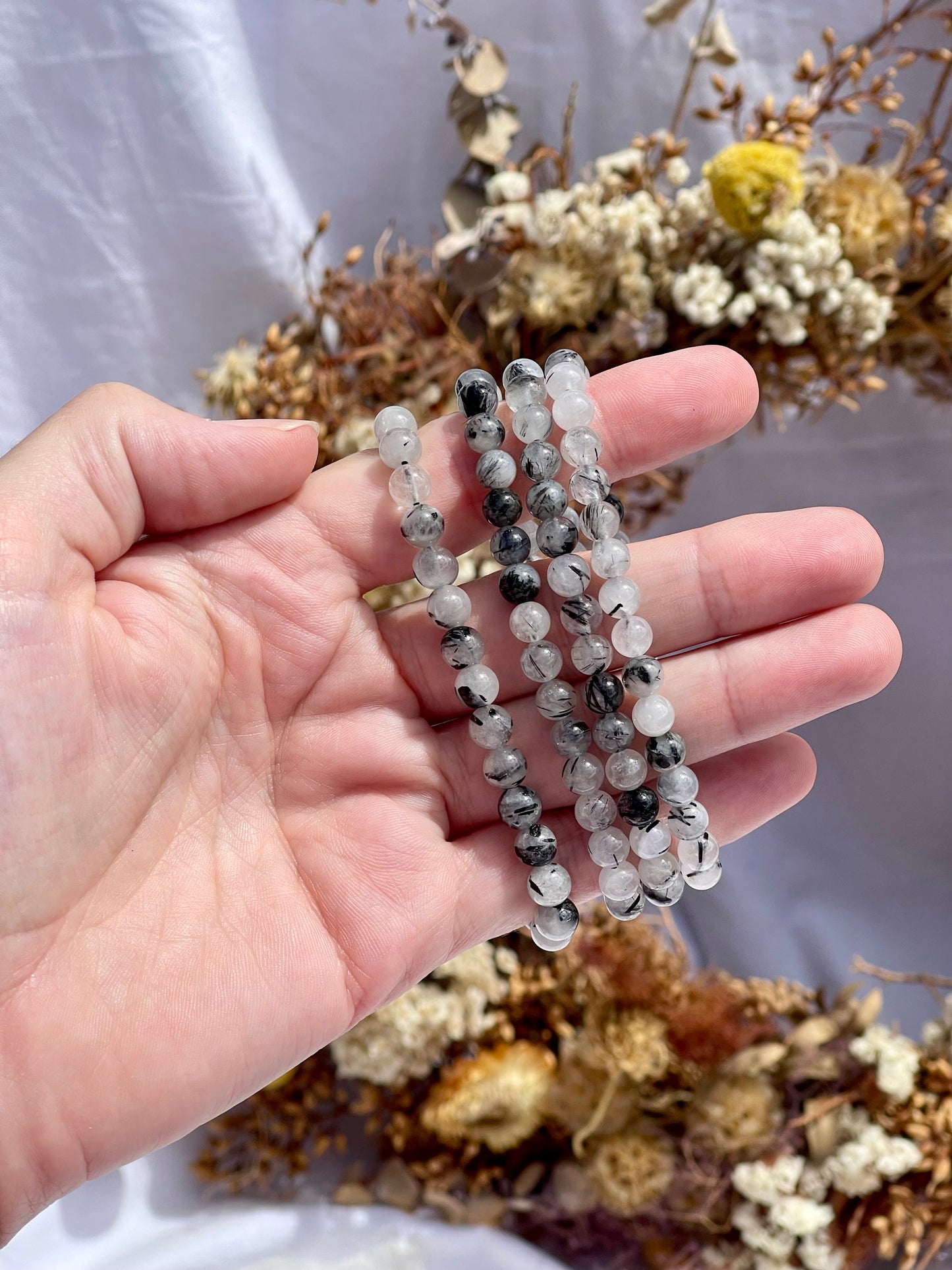 Tourmalated Quartz Bracelet | 6mm B