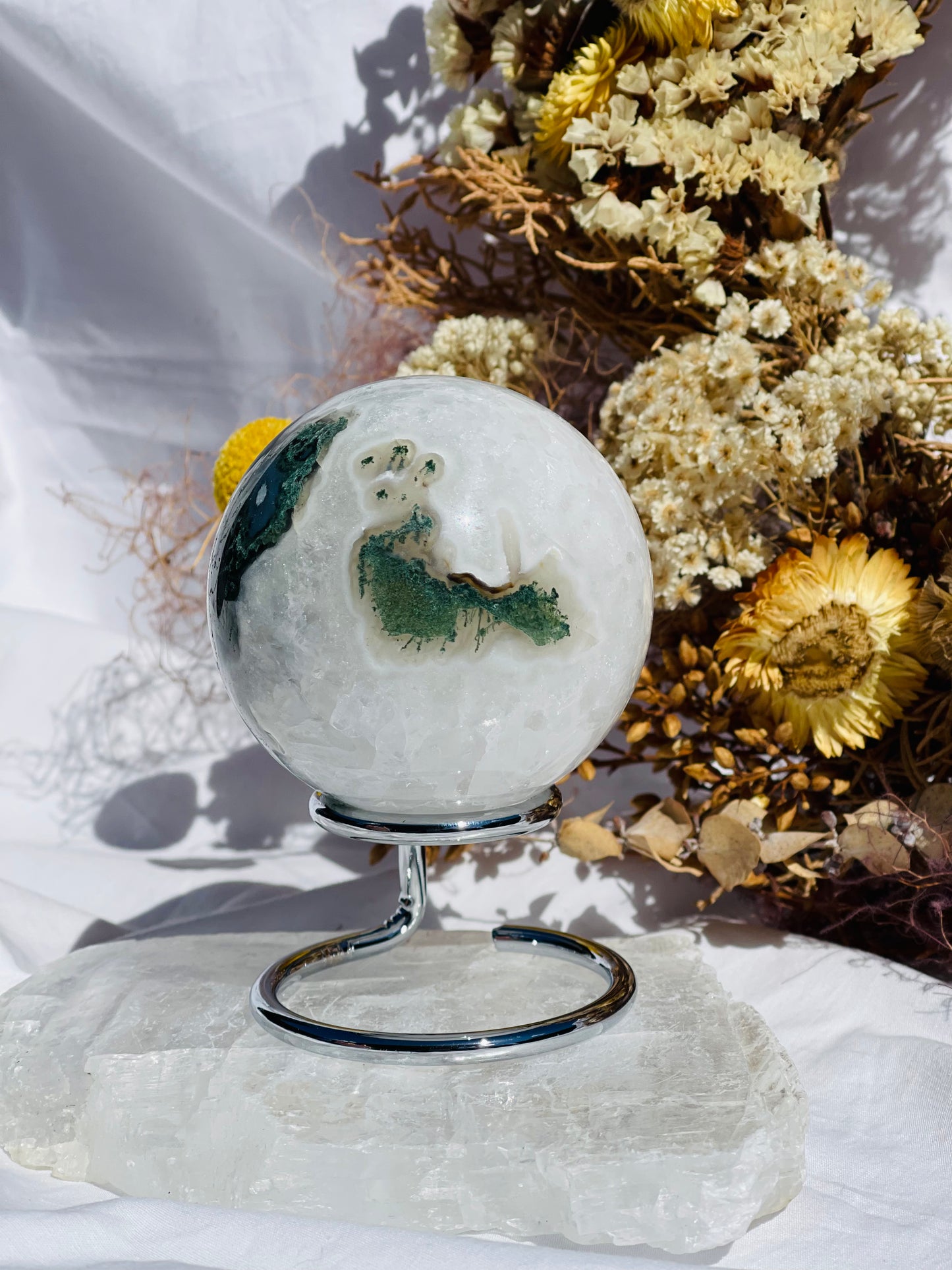 Moss Agate Sphere #2