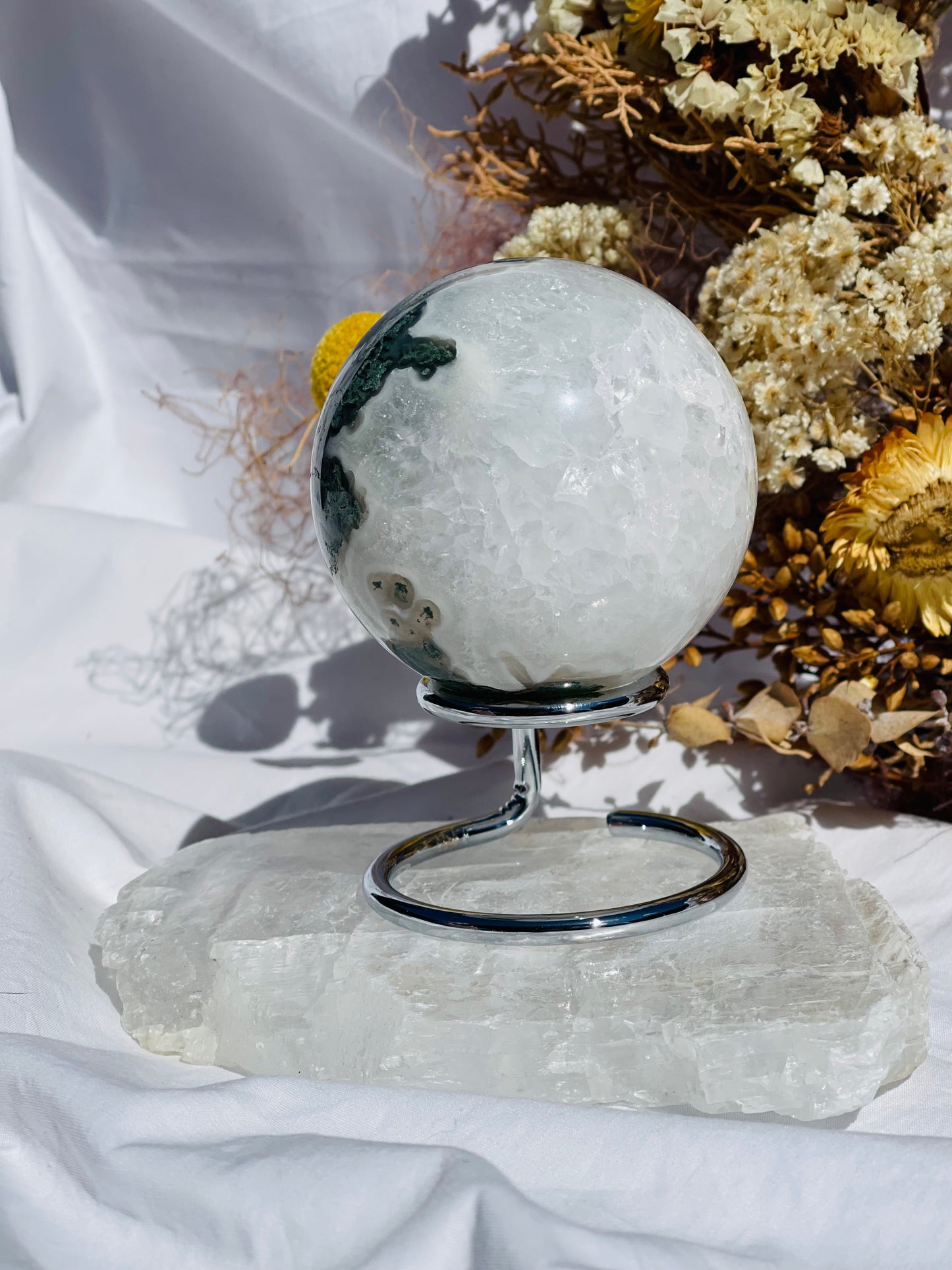 Moss Agate Sphere #2